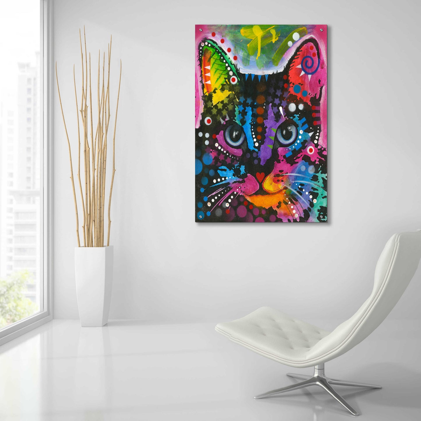 Epic Art 'Maya Swirl' by Dean Russo, Acrylic Glass Wall Art,24x36