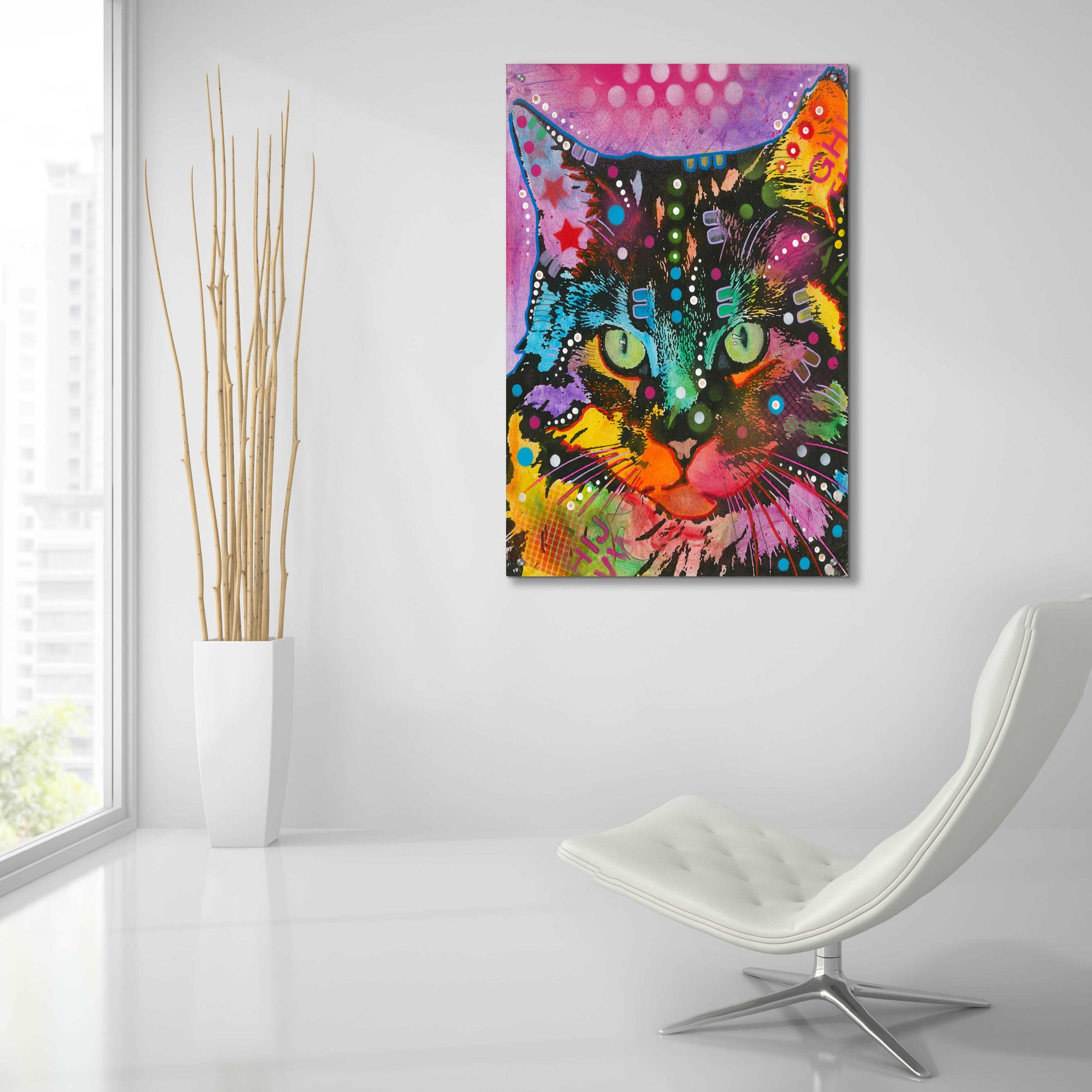 Epic Art 'Maya Spot' by Dean Russo, Acrylic Glass Wall Art,24x36