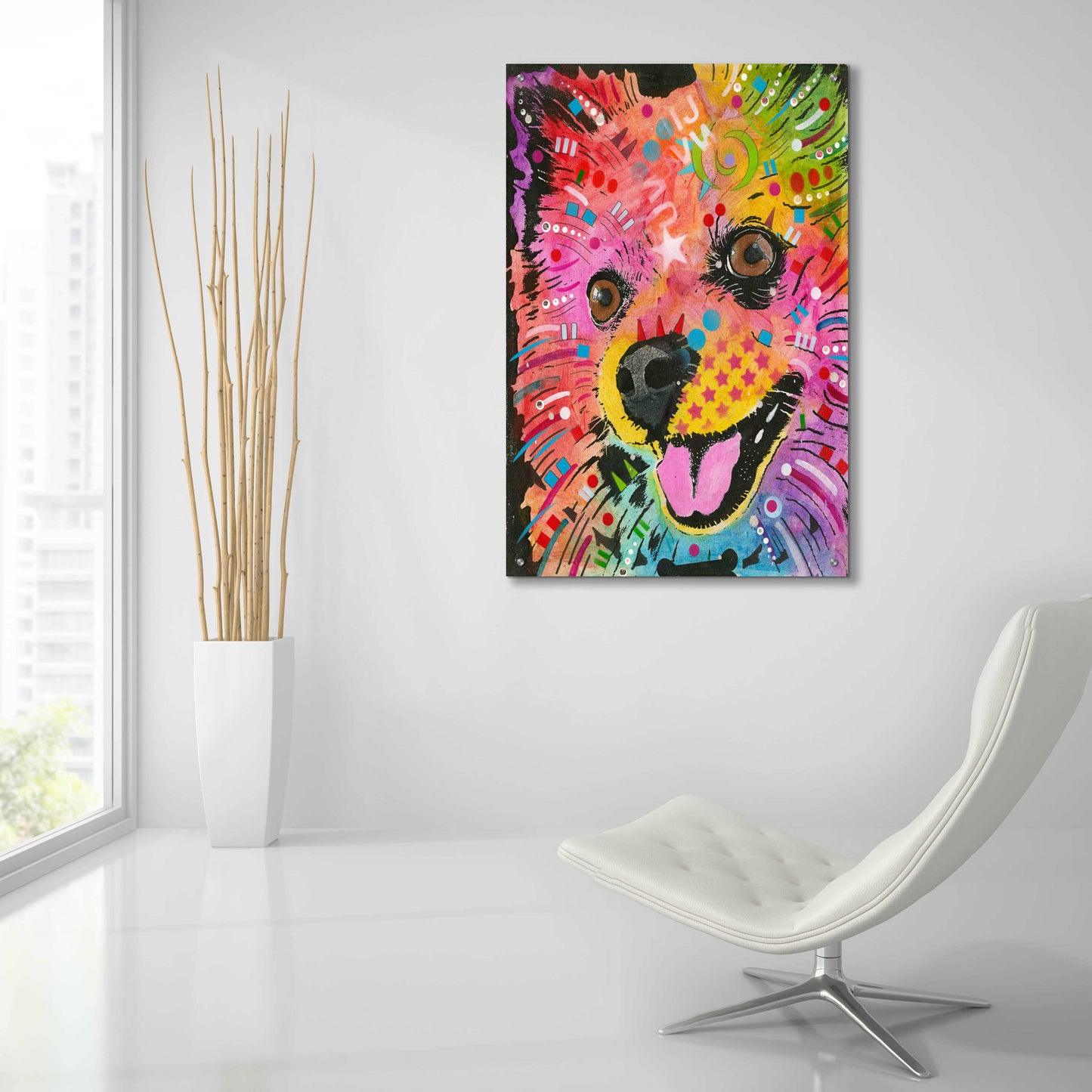 Epic Art 'Pom Pom 2' by Dean Russo, Acrylic Glass Wall Art,24x36