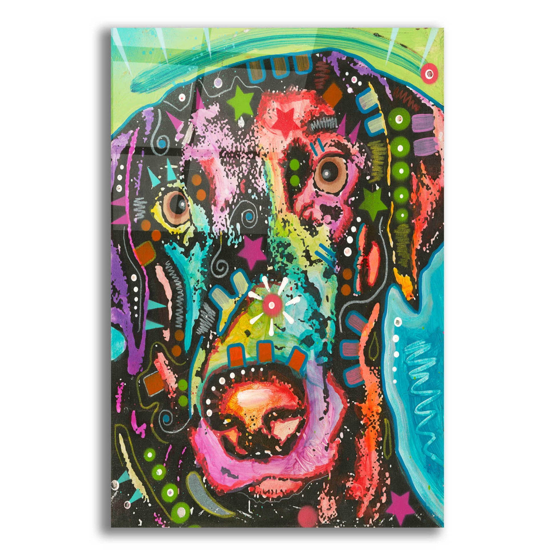 Epic Art 'Psychedelic Lab ' by Dean Russo, Acrylic Glass Wall Art,12x16