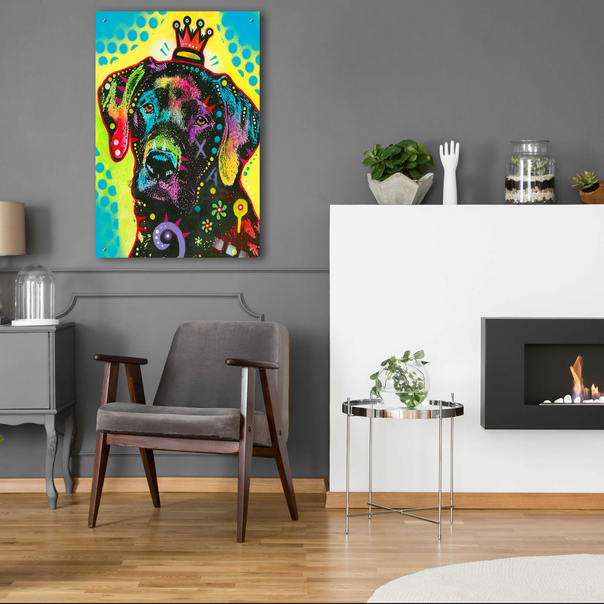 Epic Art 'good to be king' by Dean Russo, Acrylic Glass Wall Art,24x36