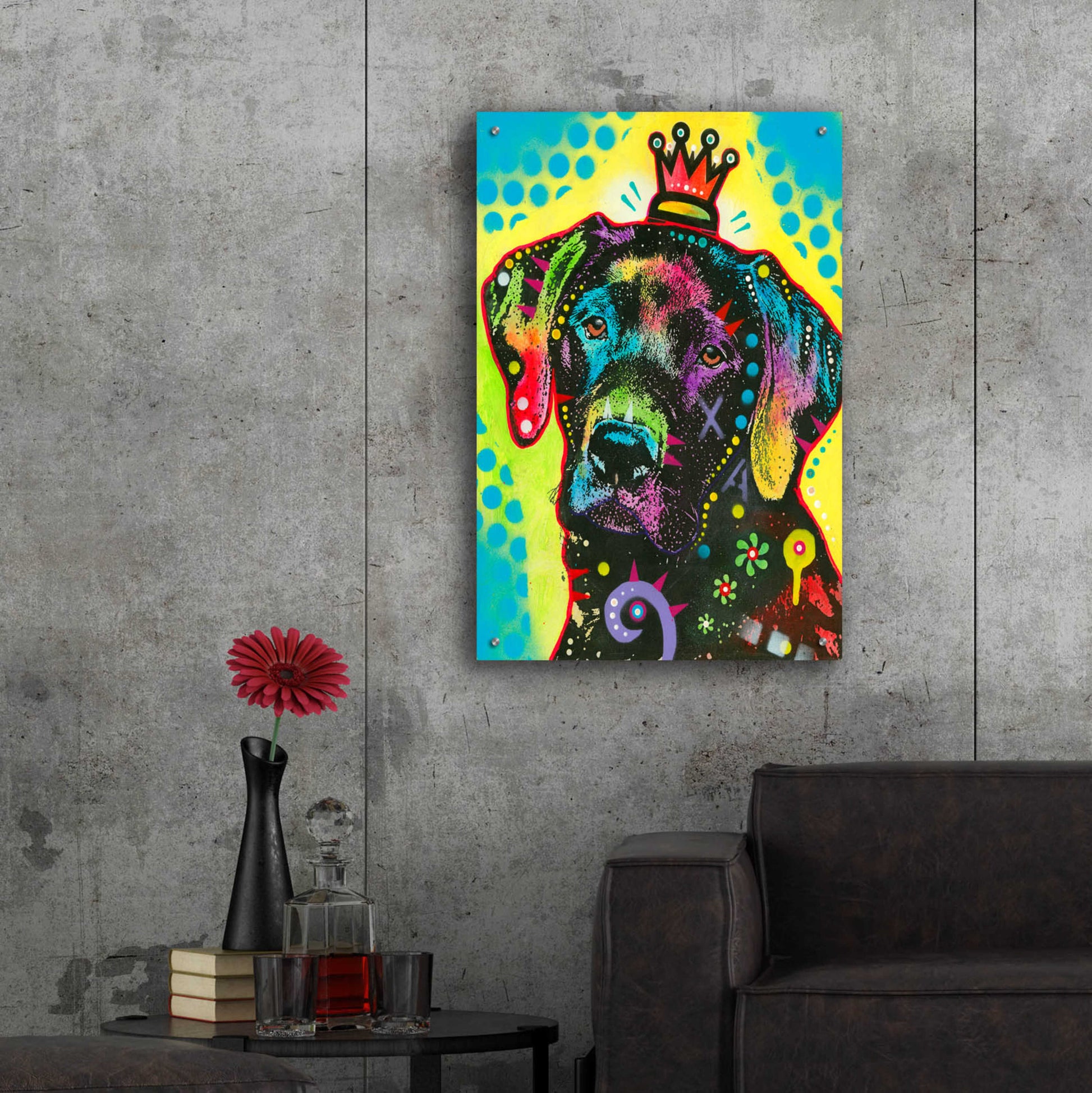 Epic Art 'good to be king' by Dean Russo, Acrylic Glass Wall Art,24x36