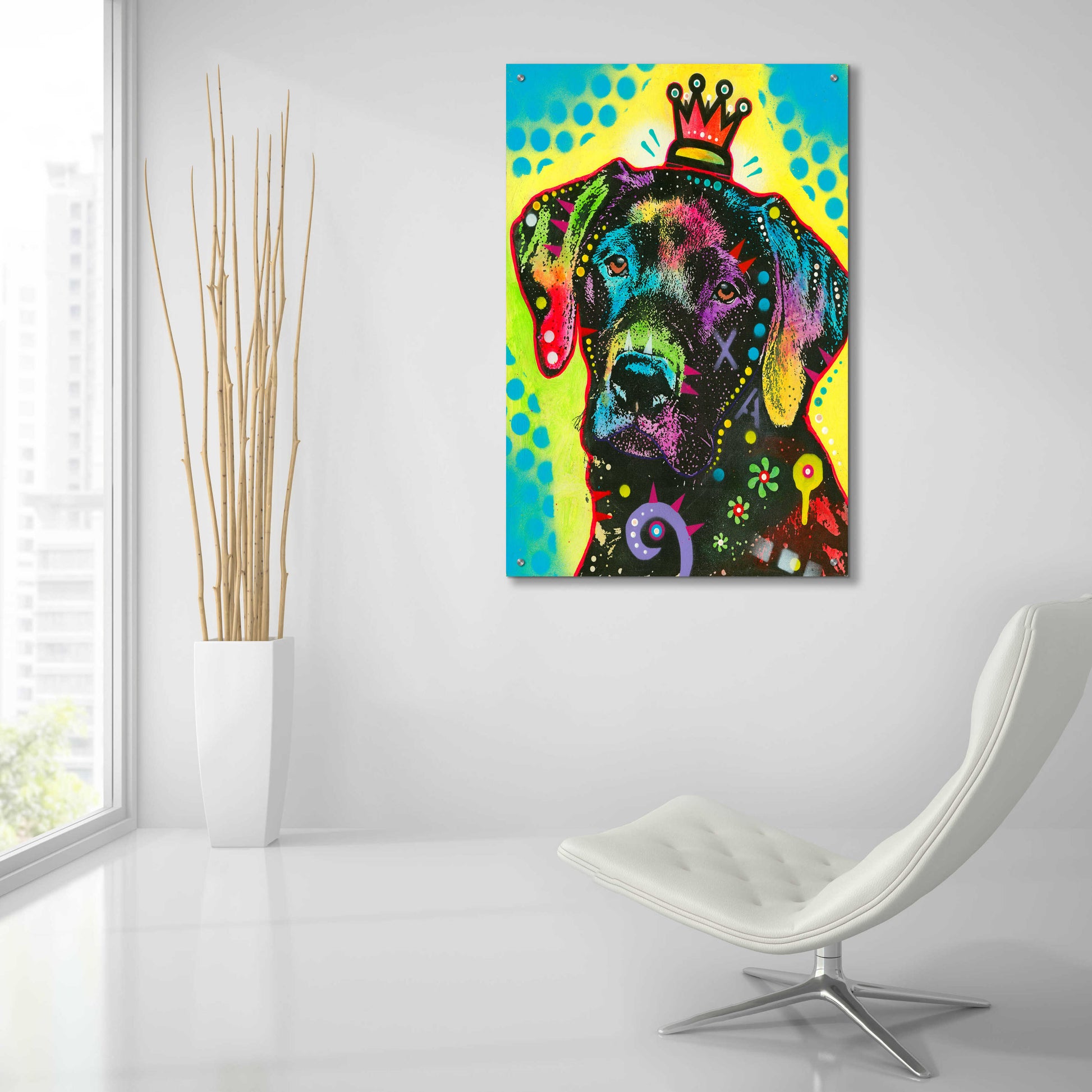 Epic Art 'good to be king' by Dean Russo, Acrylic Glass Wall Art,24x36