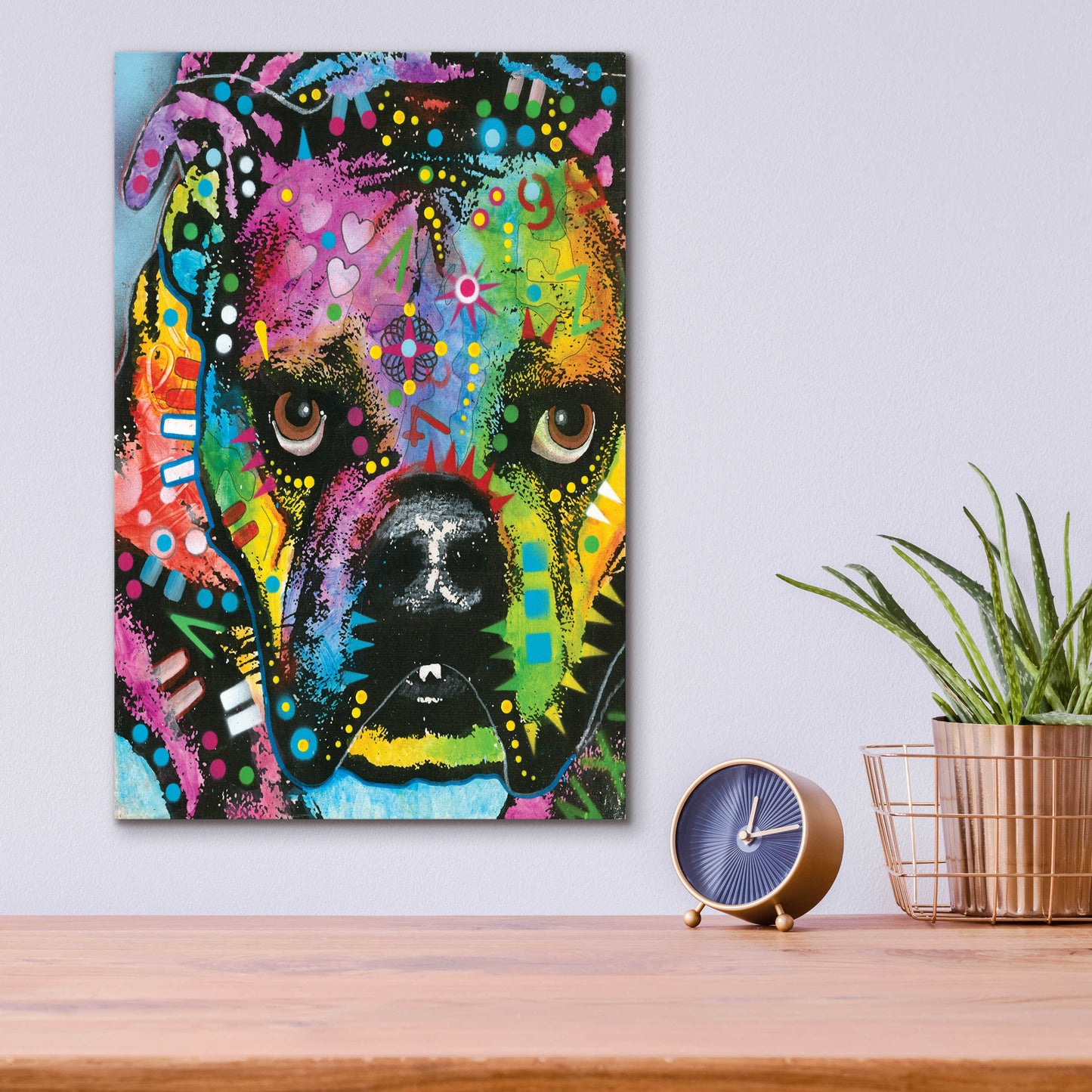 Epic Art 'bully love' by Dean Russo, Acrylic Glass Wall Art,12x16