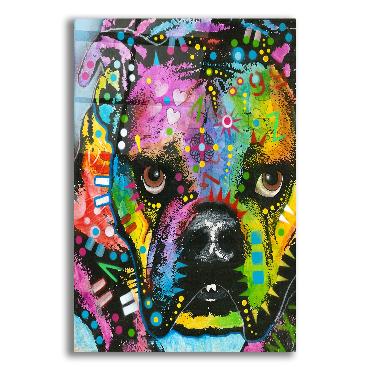 Epic Art 'bully love' by Dean Russo, Acrylic Glass Wall Art,12x16