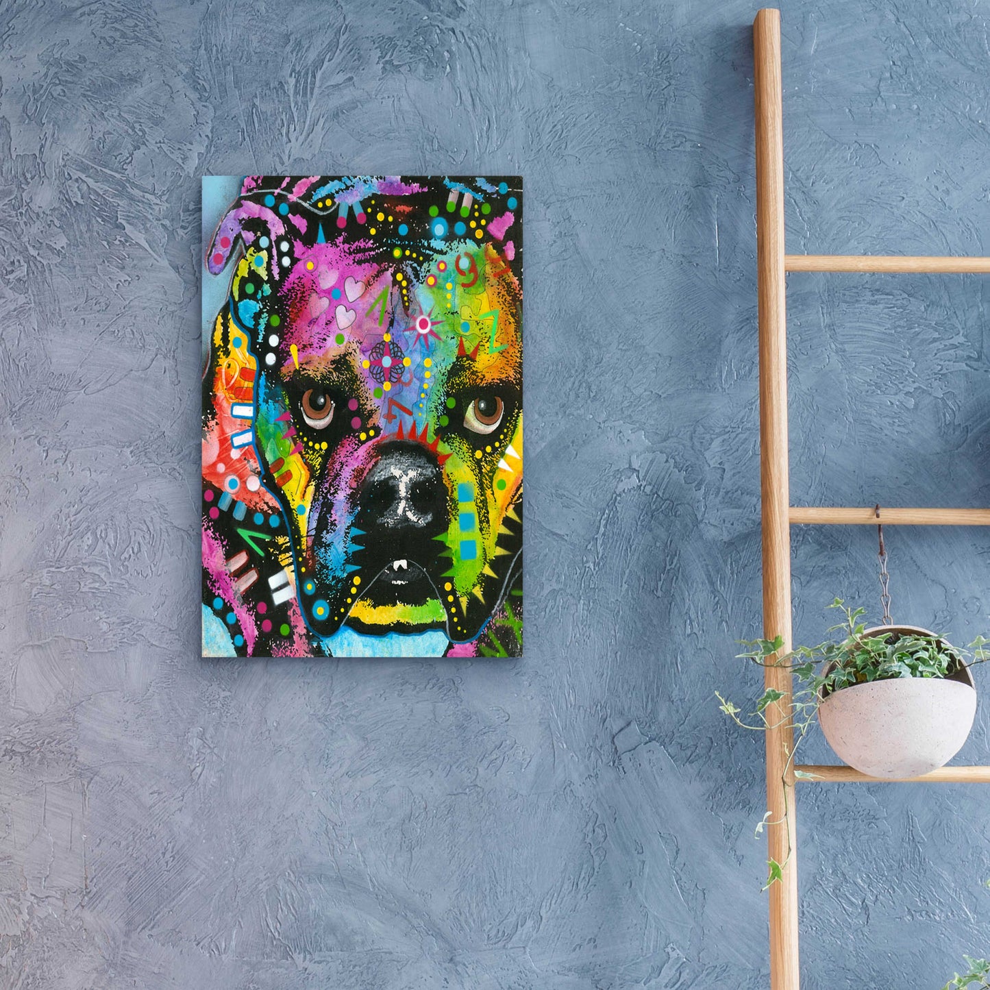 Epic Art 'bully love' by Dean Russo, Acrylic Glass Wall Art,16x24