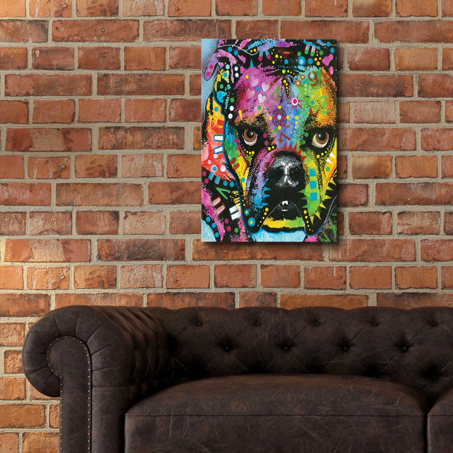 Epic Art 'bully love' by Dean Russo, Acrylic Glass Wall Art,16x24