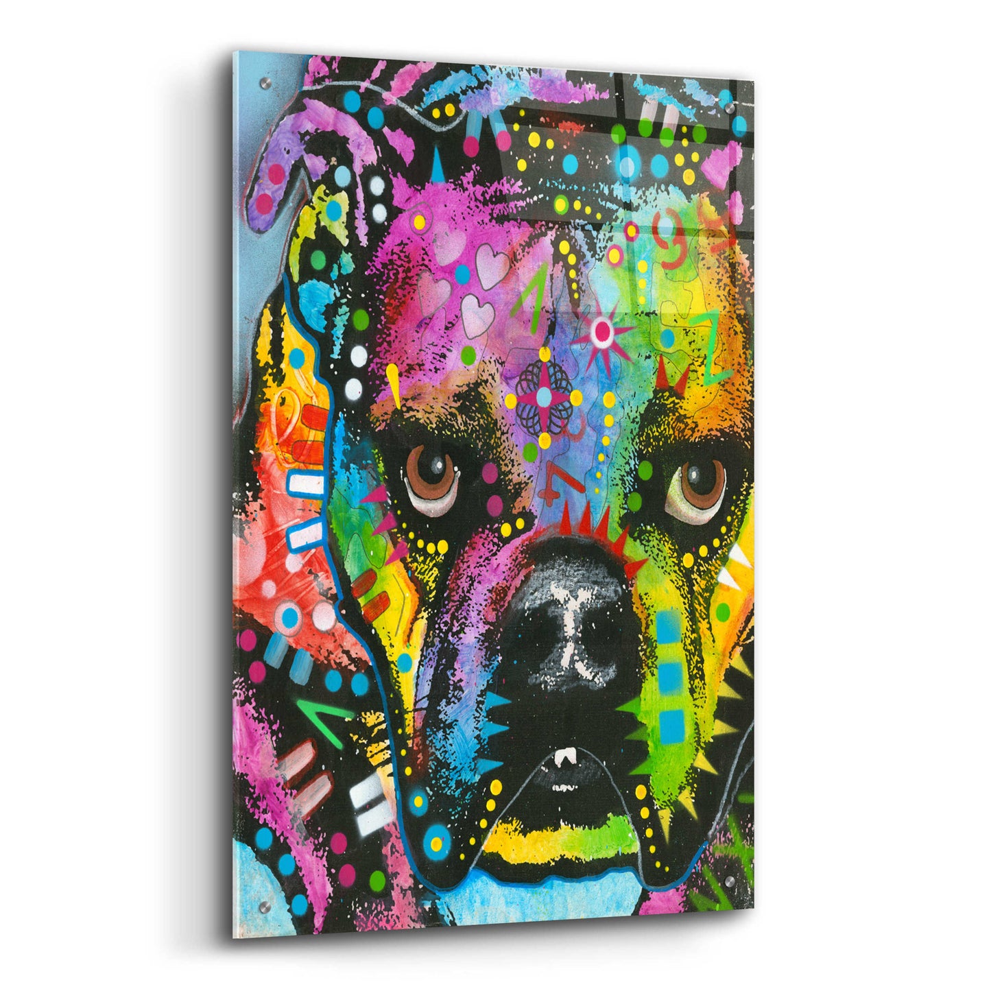 Epic Art 'bully love' by Dean Russo, Acrylic Glass Wall Art,24x36