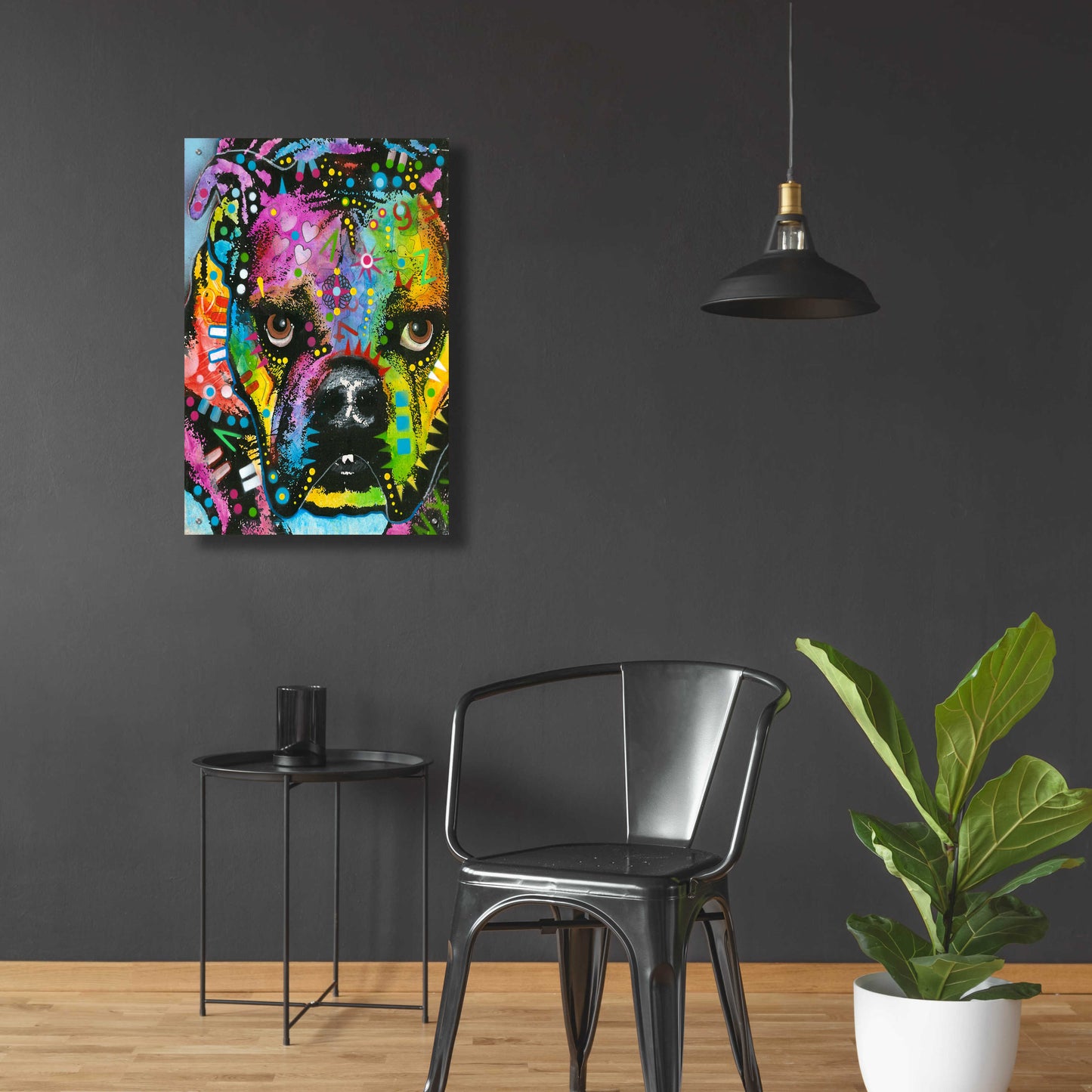 Epic Art 'bully love' by Dean Russo, Acrylic Glass Wall Art,24x36