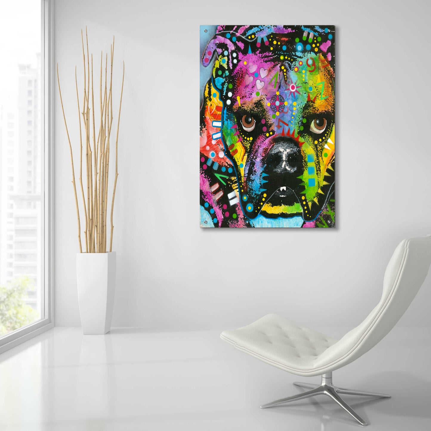 Epic Art 'bully love' by Dean Russo, Acrylic Glass Wall Art,24x36