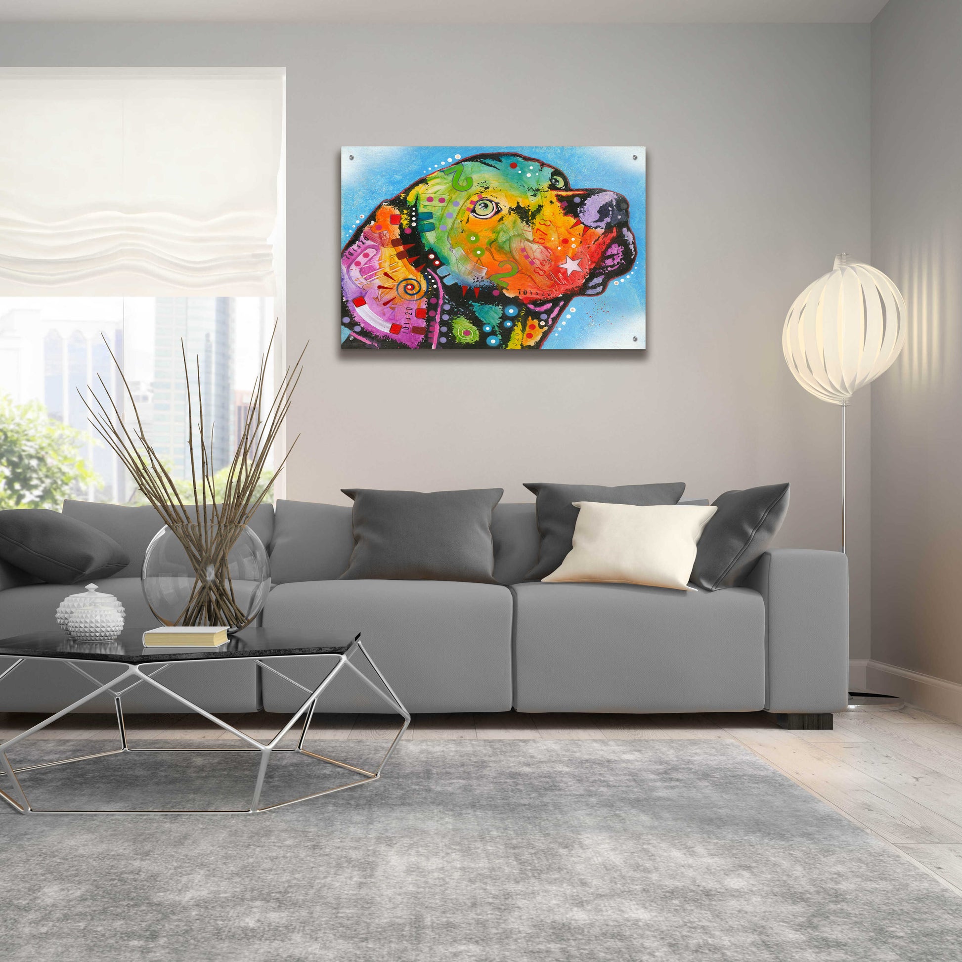 Epic Art 'Gazing love' by Dean Russo, Acrylic Glass Wall Art,36x24