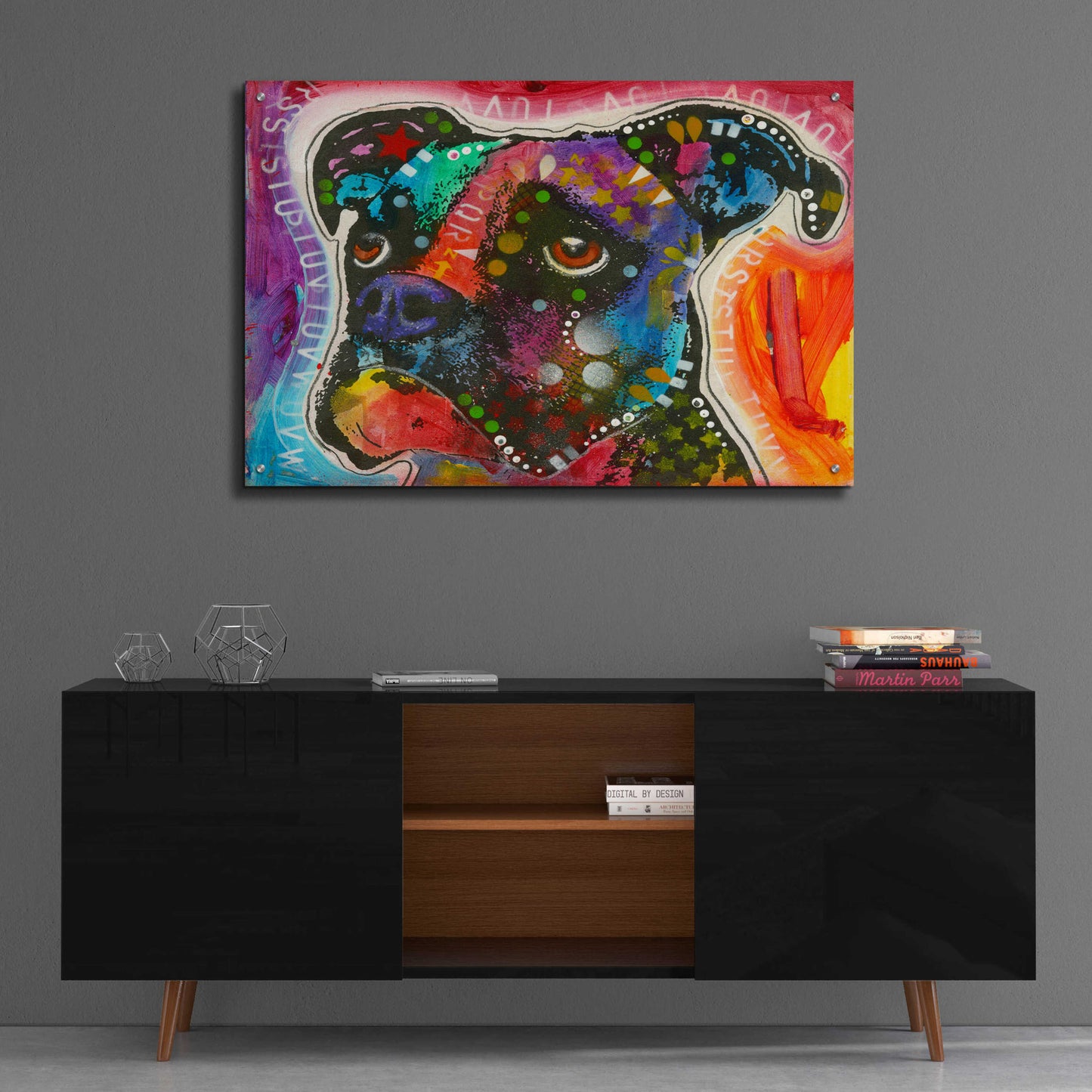 Epic Art 'Pop Boxer' by Dean Russo, Acrylic Glass Wall Art,36x24