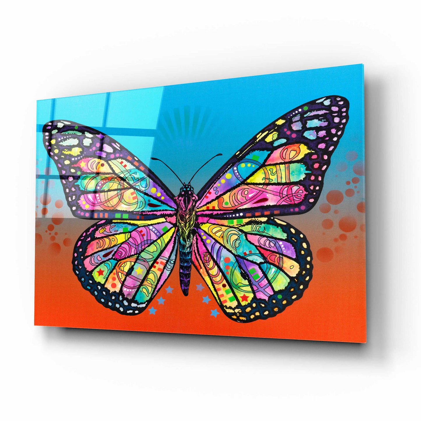 Epic Art 'Butterfly' by Dean Russo, Acrylic Glass Wall Art,16x12