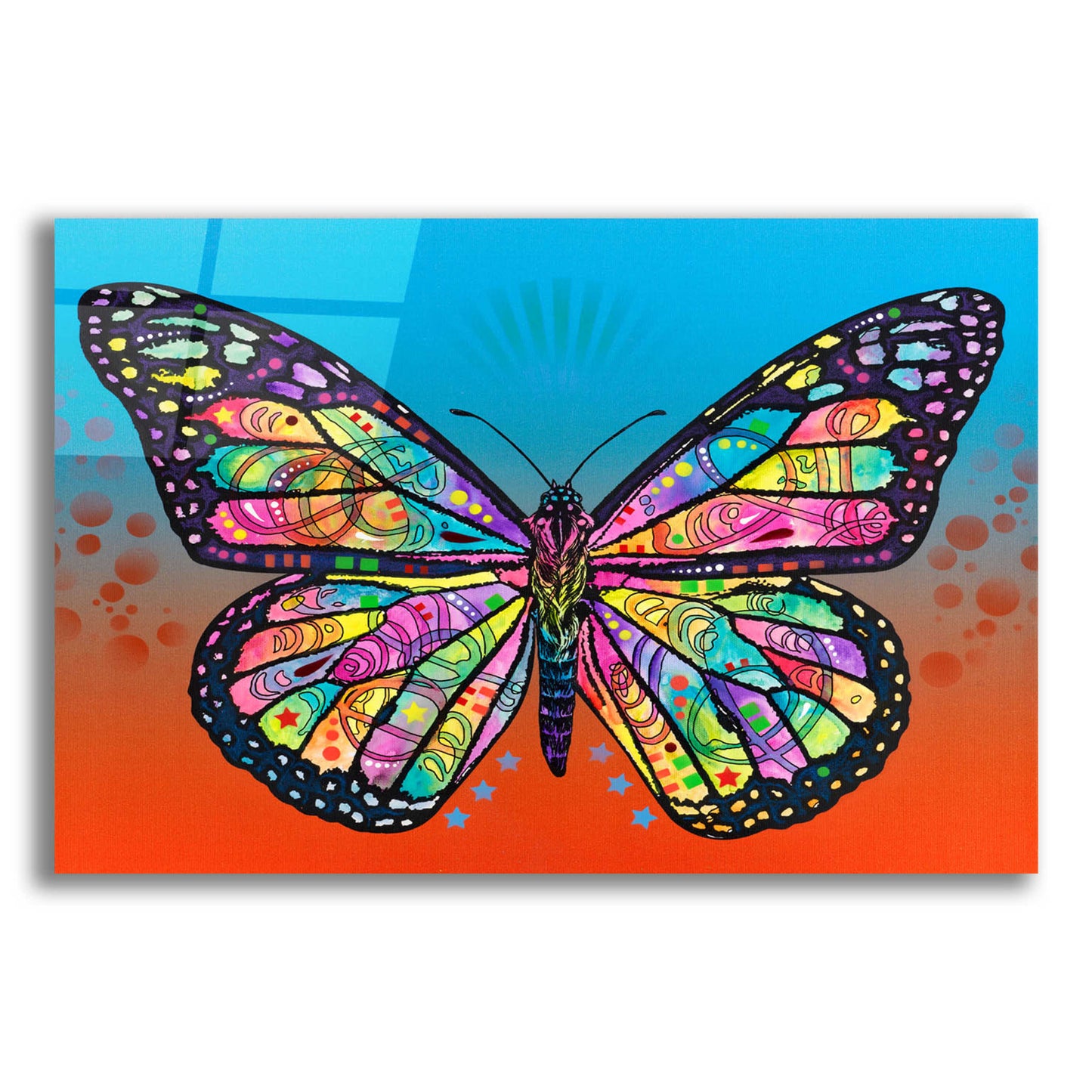 Epic Art 'Butterfly' by Dean Russo, Acrylic Glass Wall Art,16x12