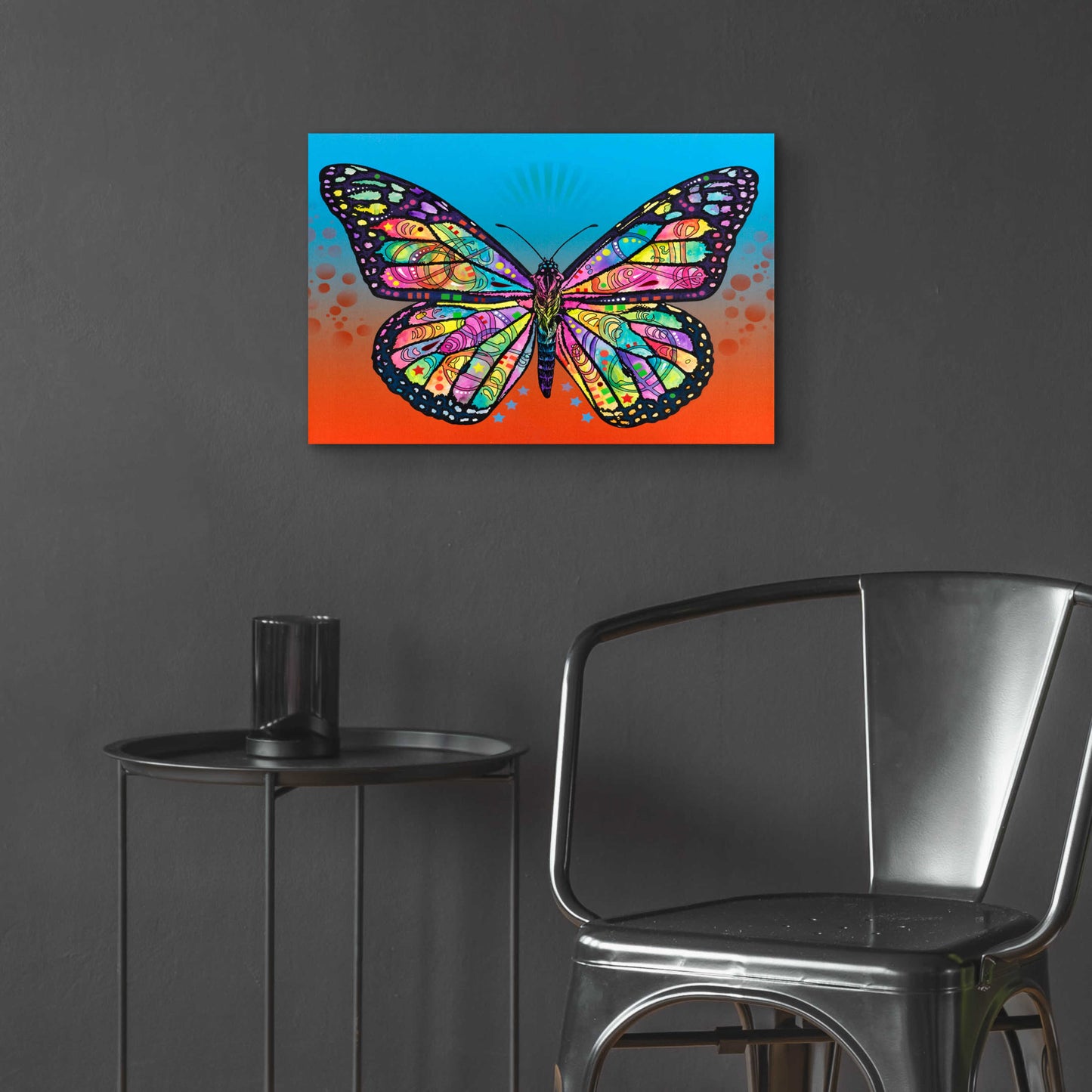 Epic Art 'Butterfly' by Dean Russo, Acrylic Glass Wall Art,24x16