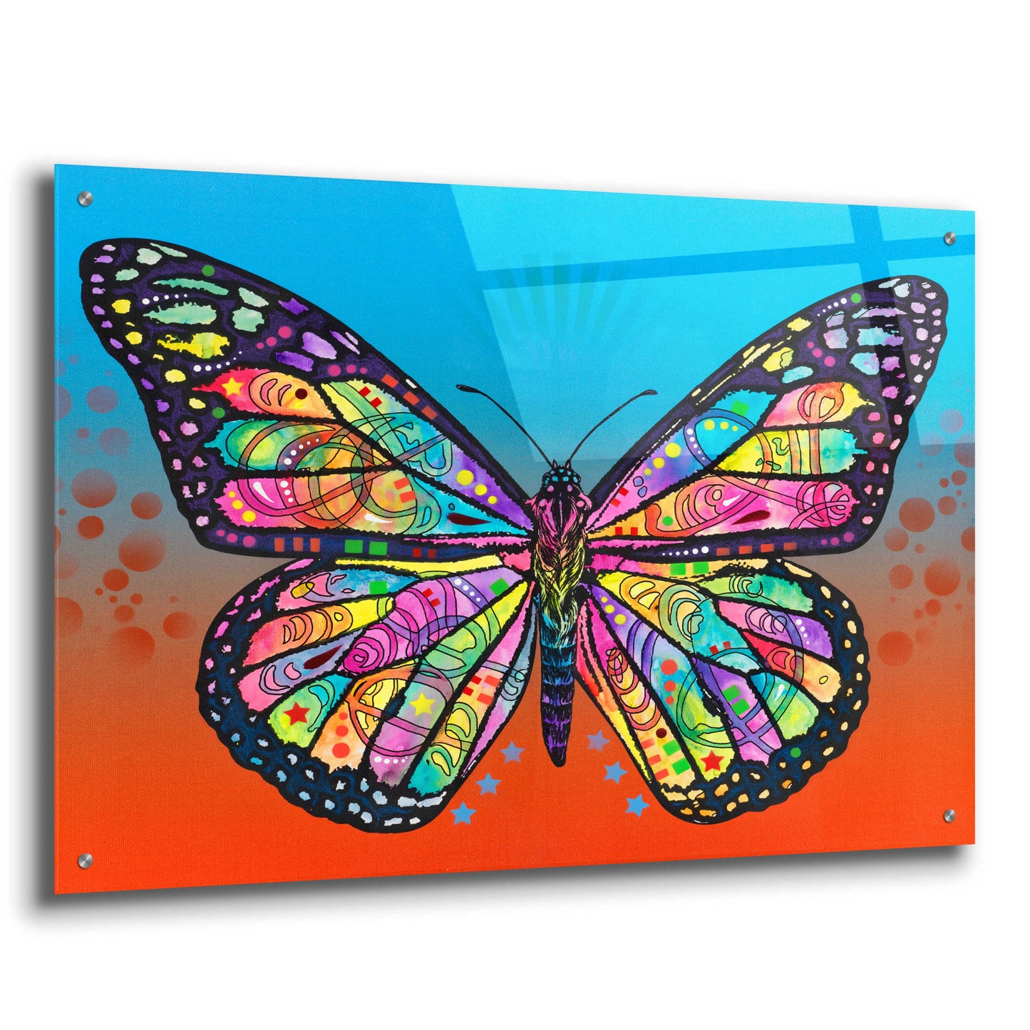 Epic Art 'Butterfly' by Dean Russo, Acrylic Glass Wall Art,36x24