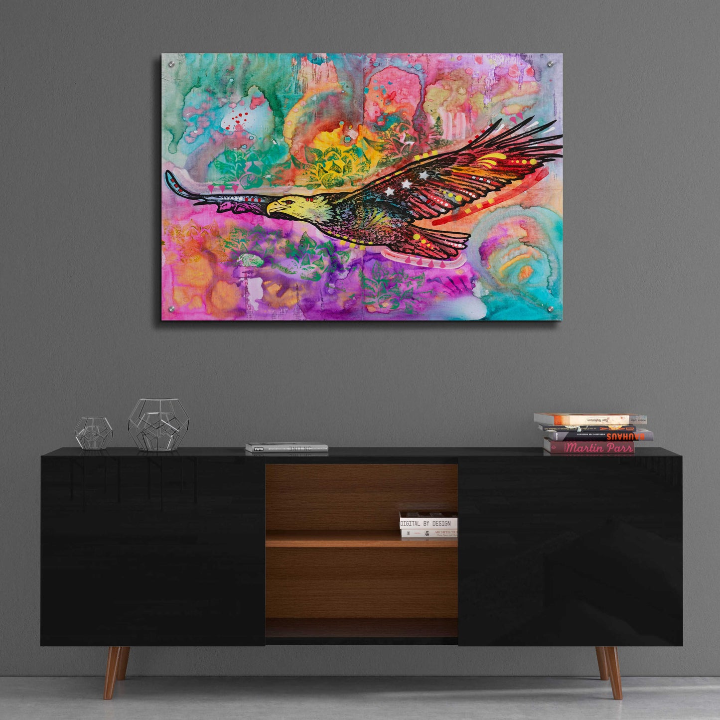 Epic Art 'Sacred Eagle' by Dean Russo, Acrylic Glass Wall Art,36x24