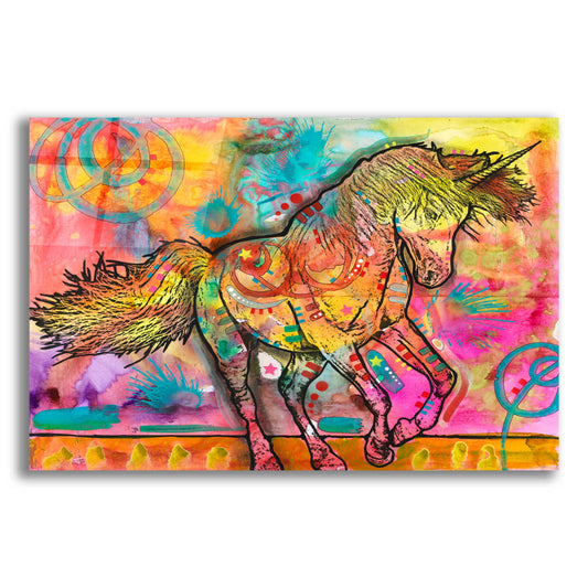 Epic Art 'Unicorn of Love' by Dean Russo, Acrylic Glass Wall Art