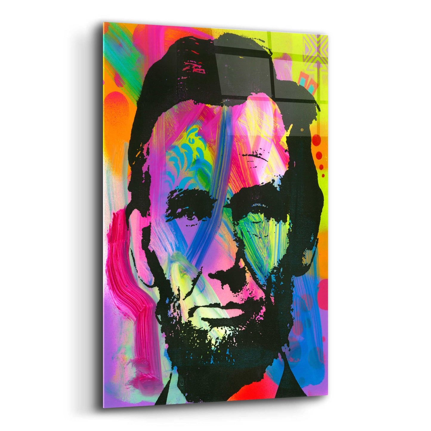 Epic Art 'Abraham Lincoln blue years' by Dean Russo, Acrylic Glass Wall Art,12x16