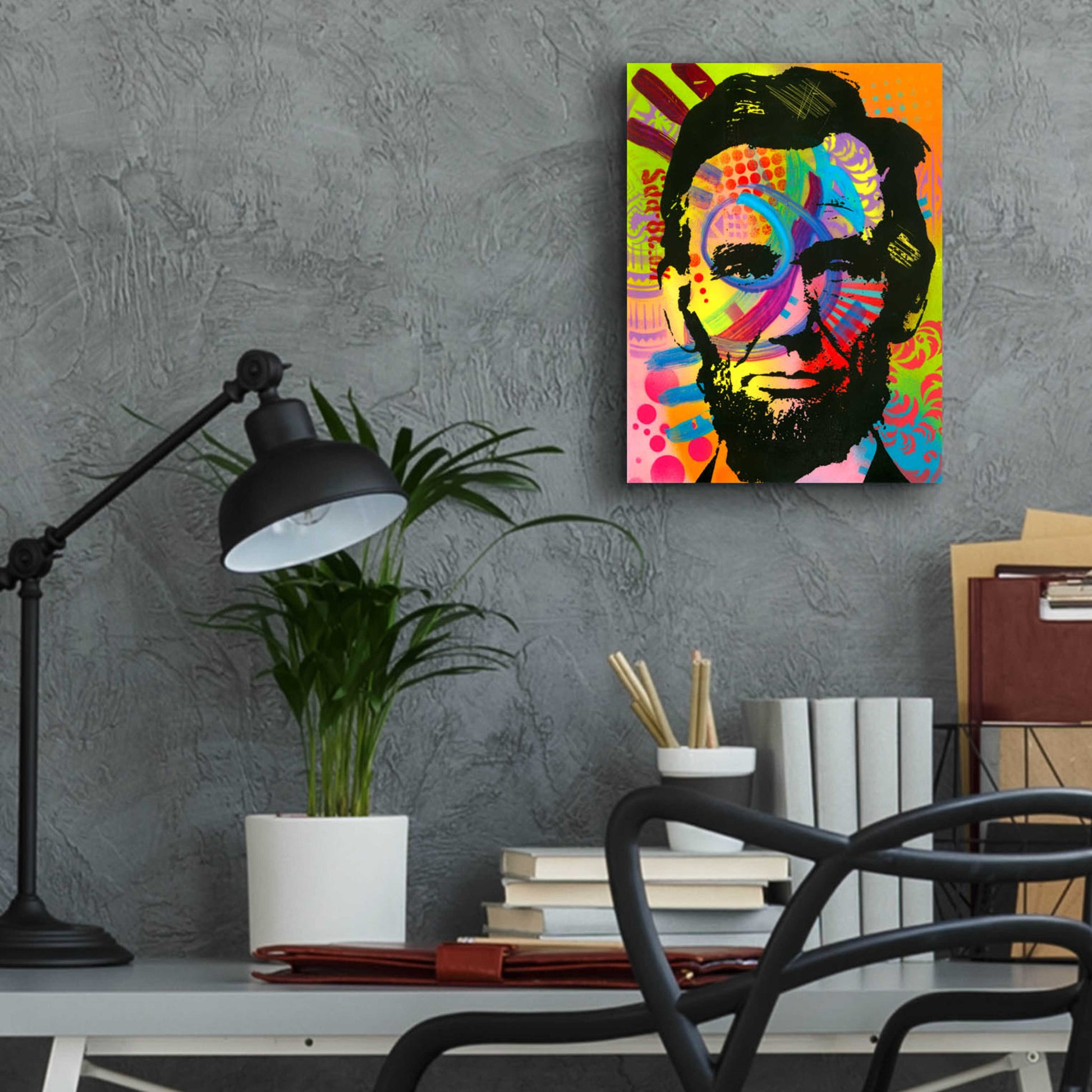 Epic Art 'Abraham Lincoln yeah bro' by Dean Russo, Acrylic Glass Wall Art,12x16