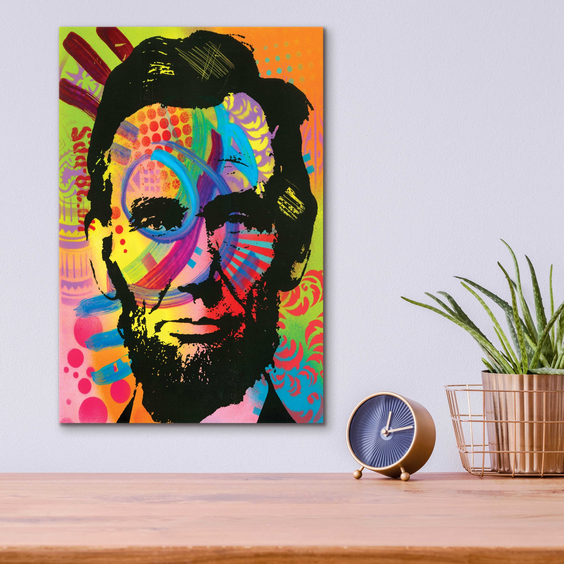 Epic Art 'Abraham Lincoln yeah bro' by Dean Russo, Acrylic Glass Wall Art,12x16