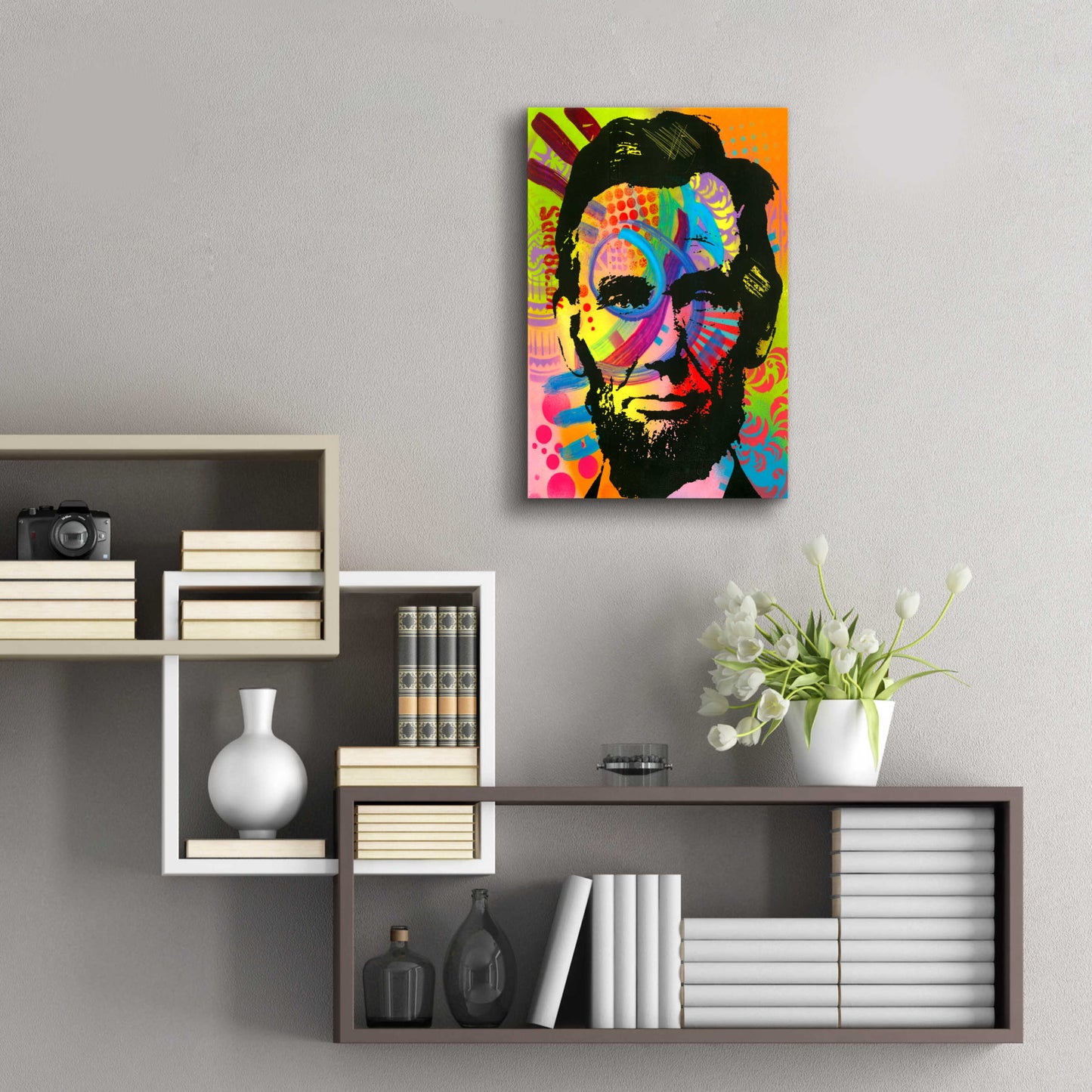 Epic Art 'Abraham Lincoln yeah bro' by Dean Russo, Acrylic Glass Wall Art,16x24