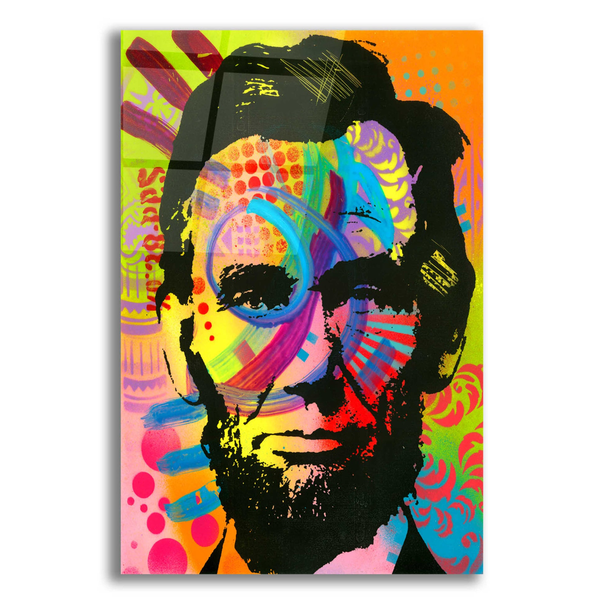 Epic Art 'Abraham Lincoln yeah bro' by Dean Russo, Acrylic Glass Wall Art,16x24