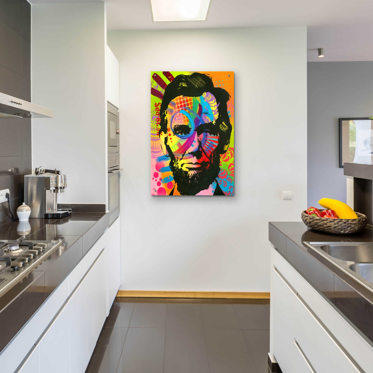 Epic Art 'Abraham Lincoln yeah bro' by Dean Russo, Acrylic Glass Wall Art,24x36