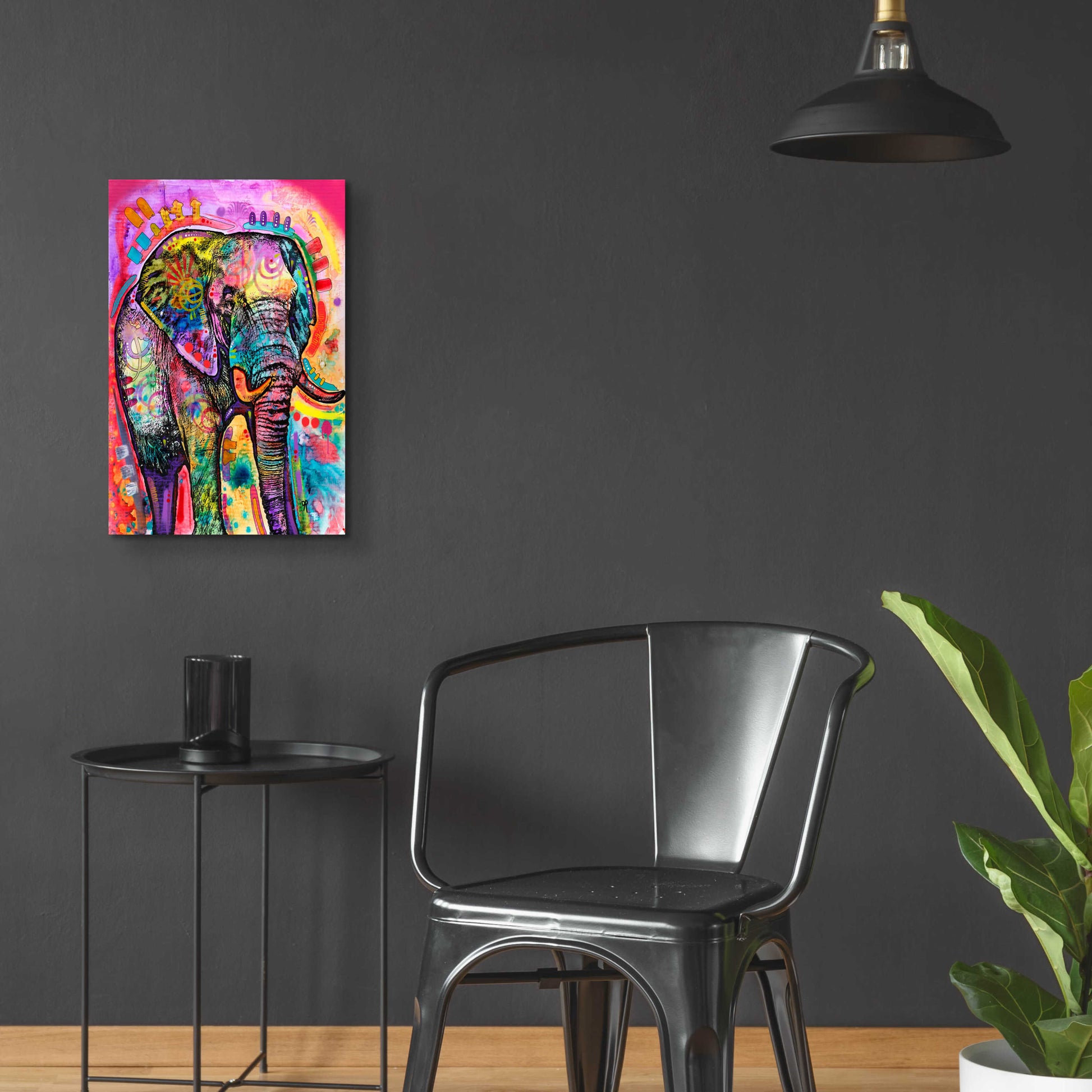 Epic Art 'Elephant in Charge' by Dean Russo, Acrylic Glass Wall Art,16x24