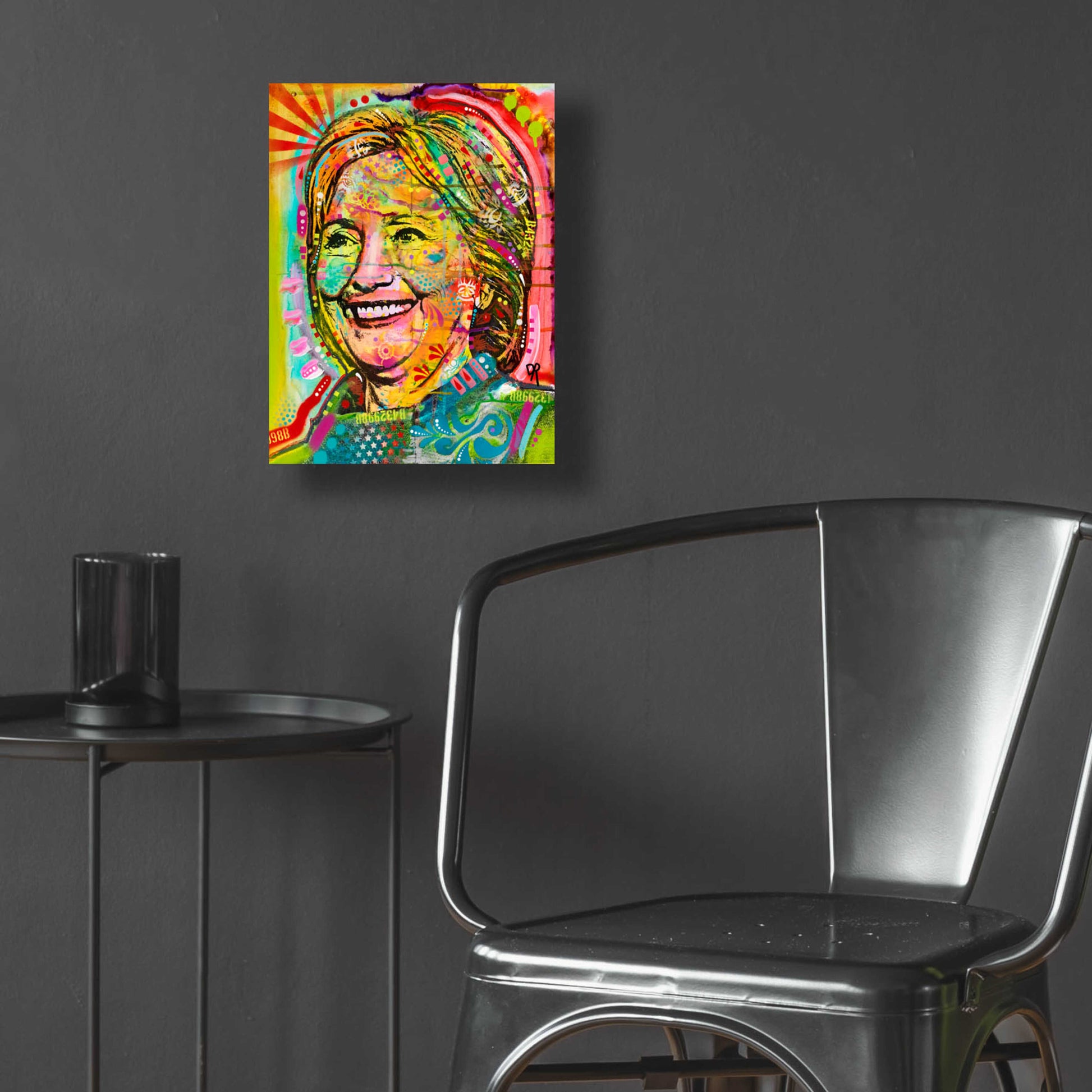 Epic Art 'Hillary' by Dean Russo, Acrylic Glass Wall Art,12x16