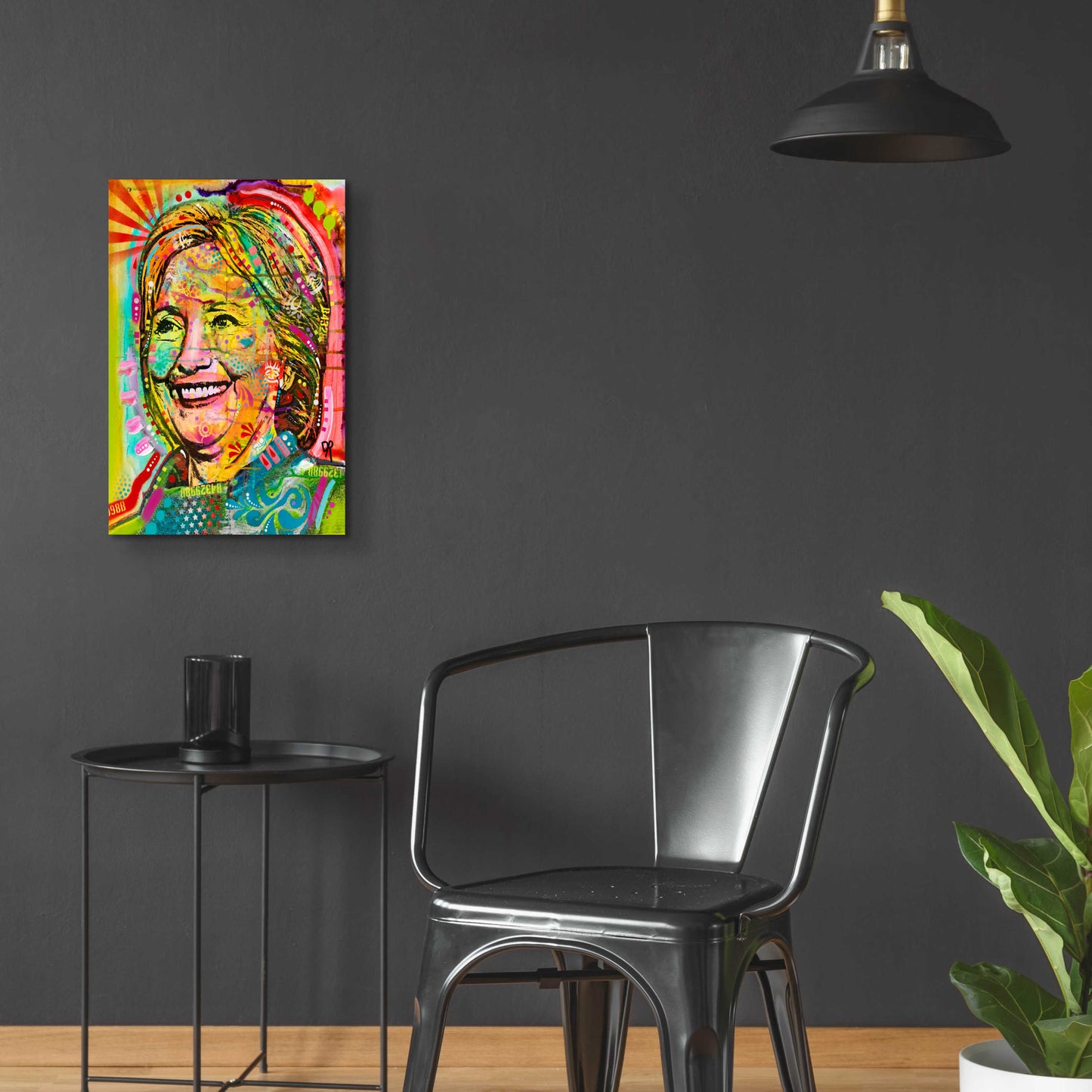 Epic Art 'Hillary' by Dean Russo, Acrylic Glass Wall Art,16x24