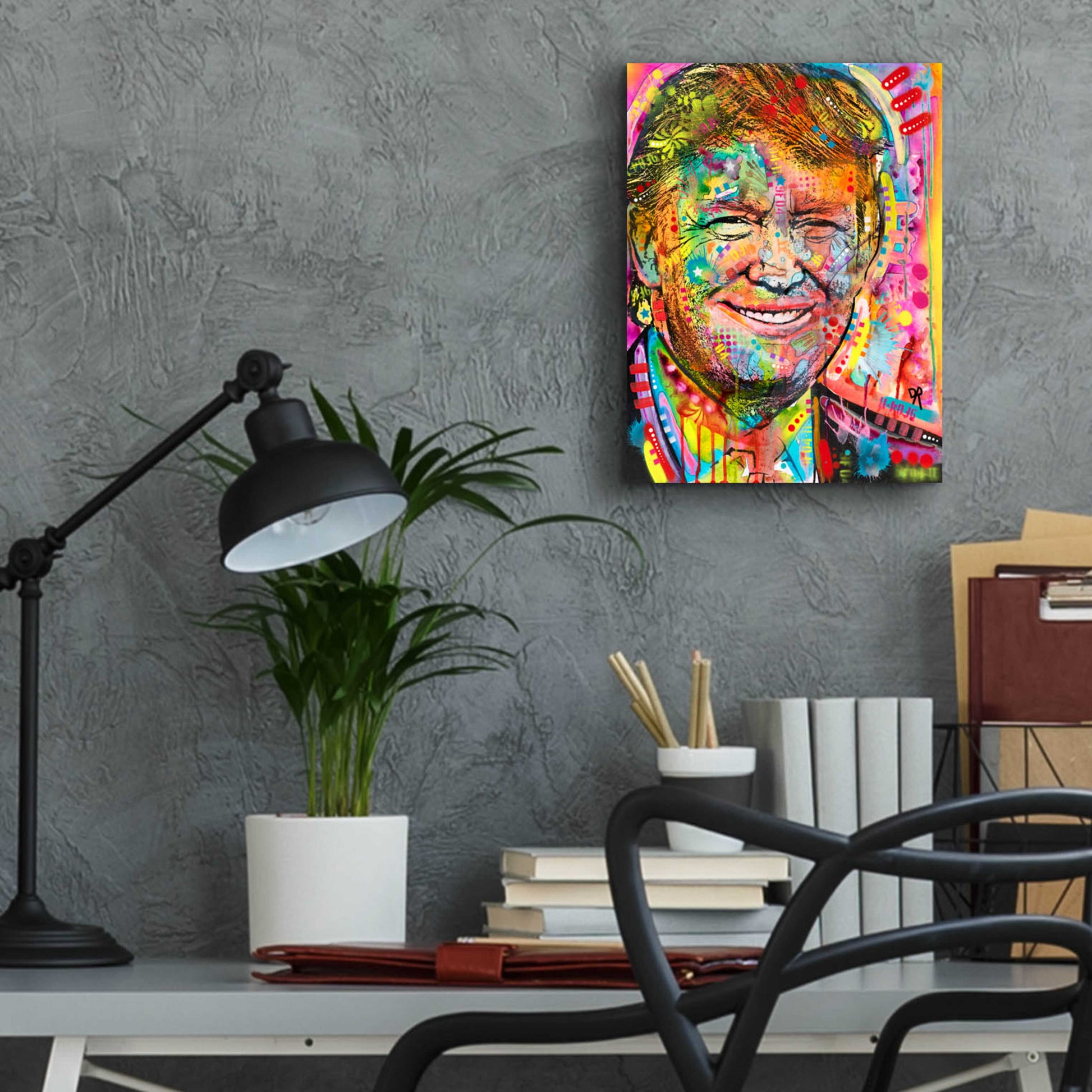 Epic Art 'Trump' by Dean Russo, Acrylic Glass Wall Art,12x16