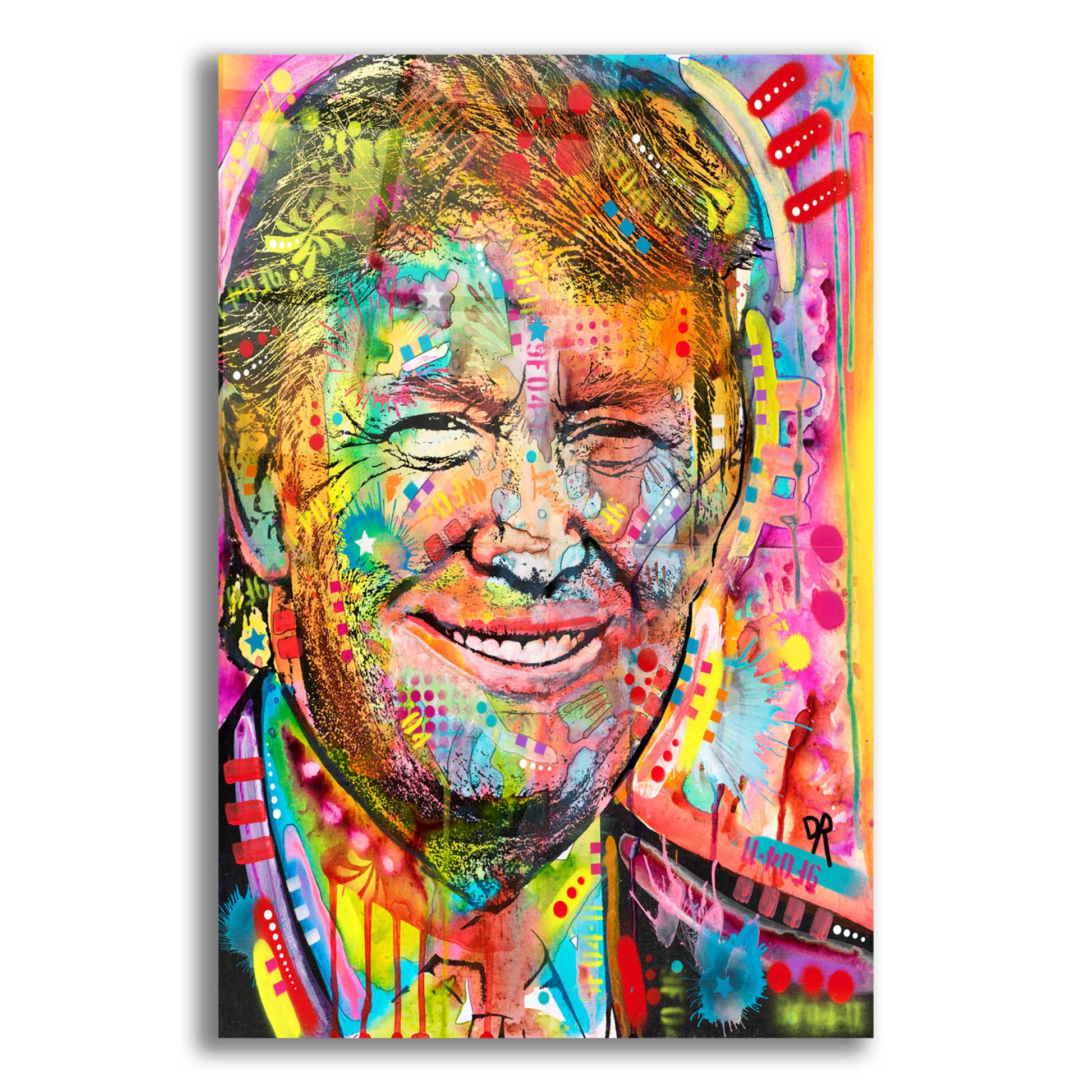 Epic Art 'Trump' by Dean Russo, Acrylic Glass Wall Art,12x16