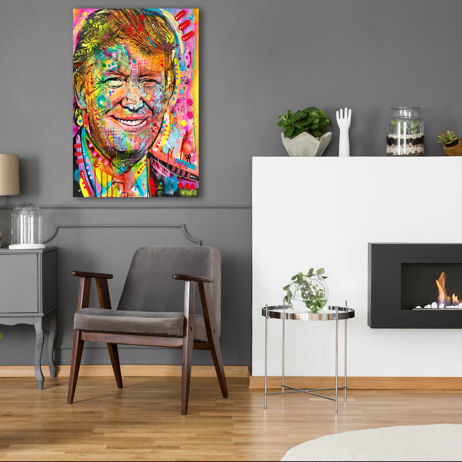 Epic Art 'Trump' by Dean Russo, Acrylic Glass Wall Art,24x36