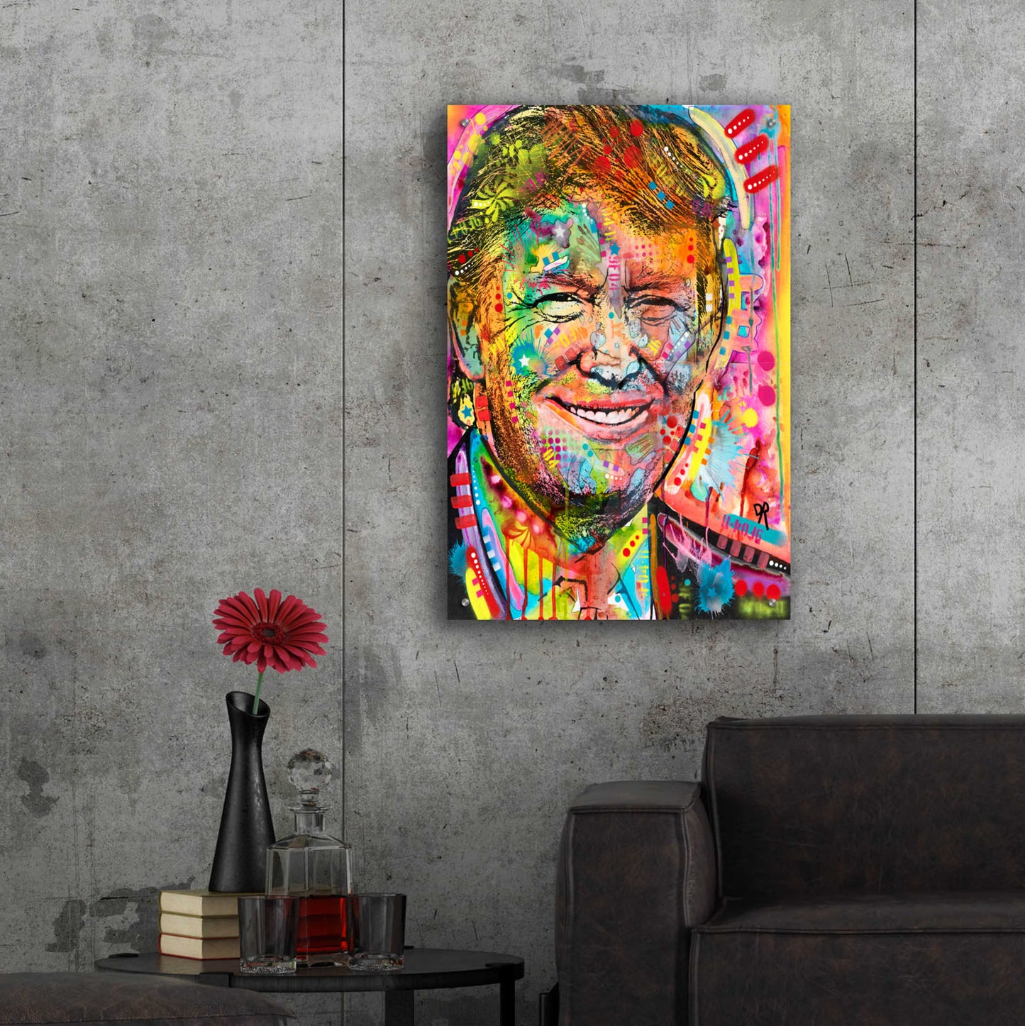 Epic Art 'Trump' by Dean Russo, Acrylic Glass Wall Art,24x36