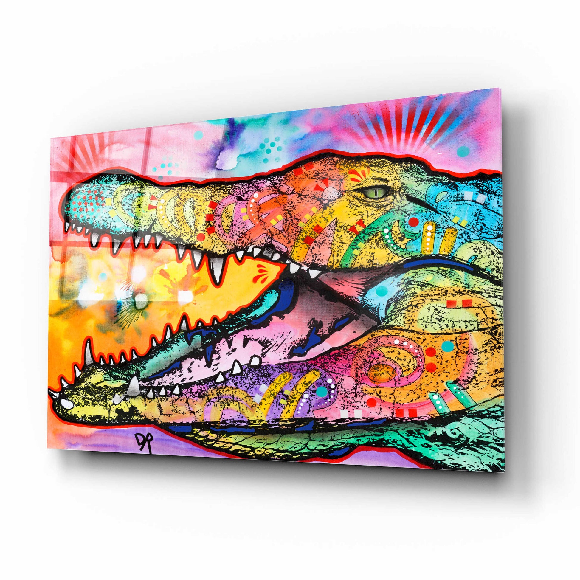 Epic Art 'Alligator' by Dean Russo, Acrylic Glass Wall Art,16x12