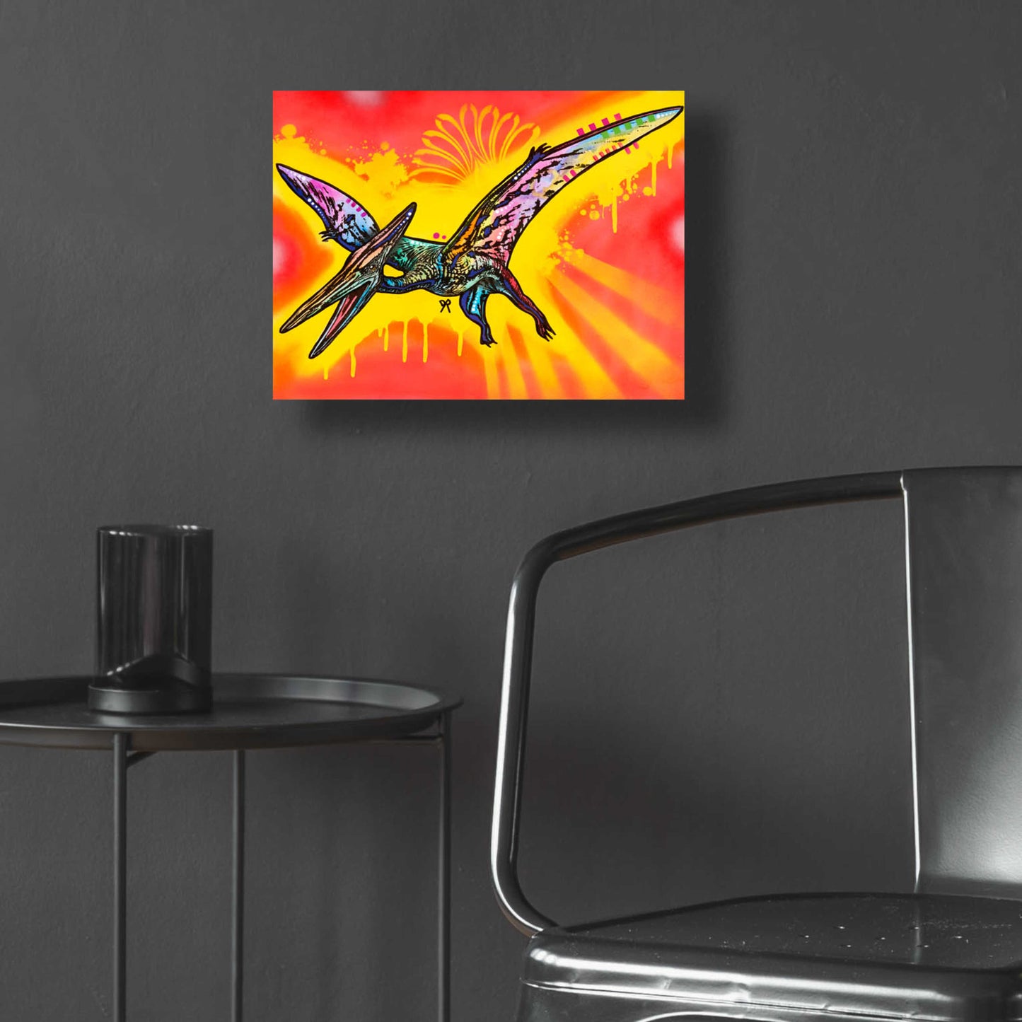 Epic Art 'Pterodactyl' by Dean Russo, Acrylic Glass Wall Art,16x12