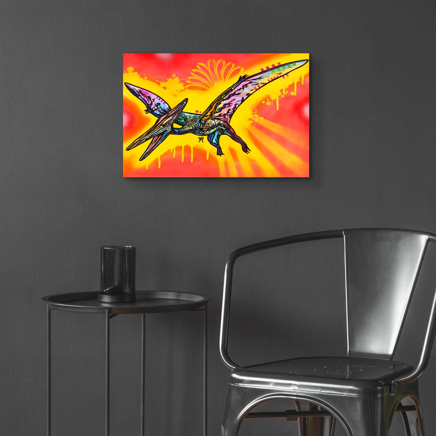 Epic Art 'Pterodactyl' by Dean Russo, Acrylic Glass Wall Art,24x16