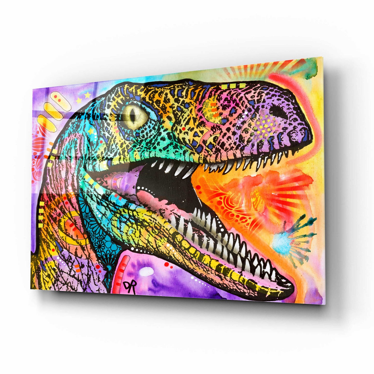 Epic Art 'Raptor' by Dean Russo, Acrylic Glass Wall Art,16x12