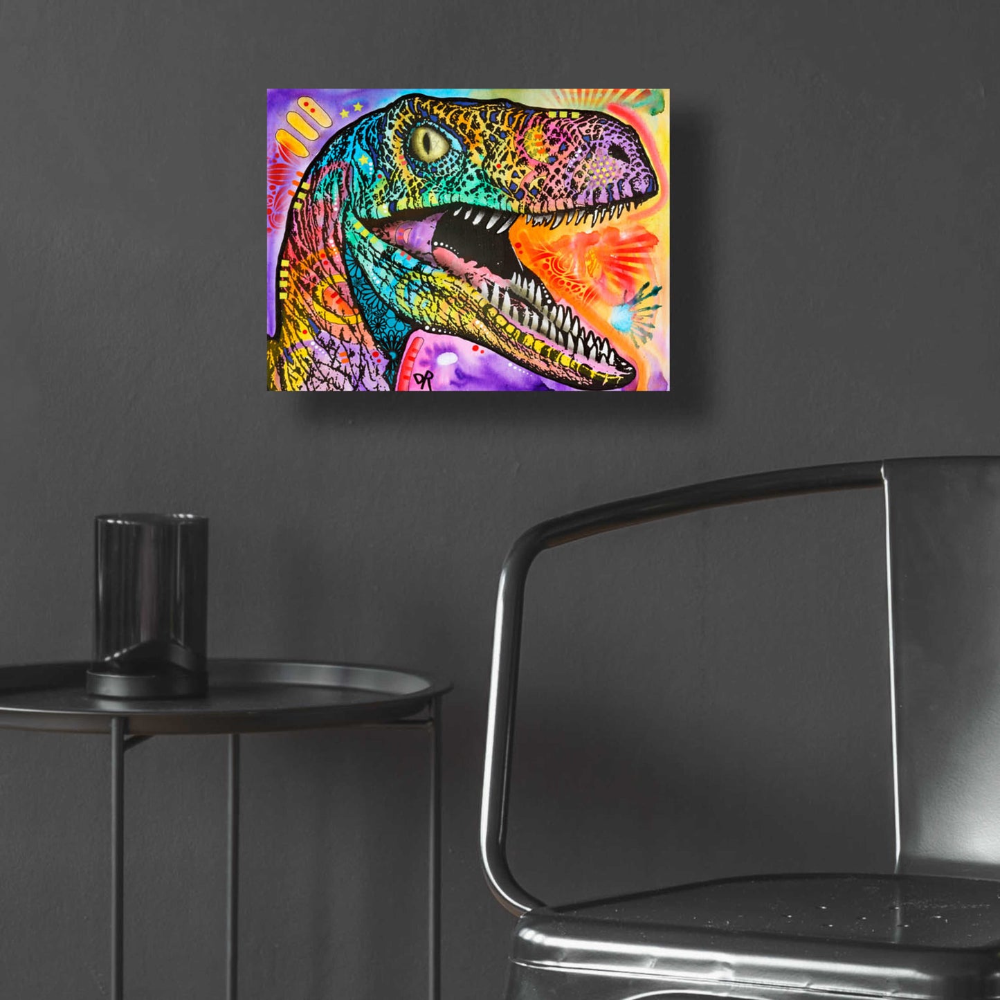 Epic Art 'Raptor' by Dean Russo, Acrylic Glass Wall Art,16x12