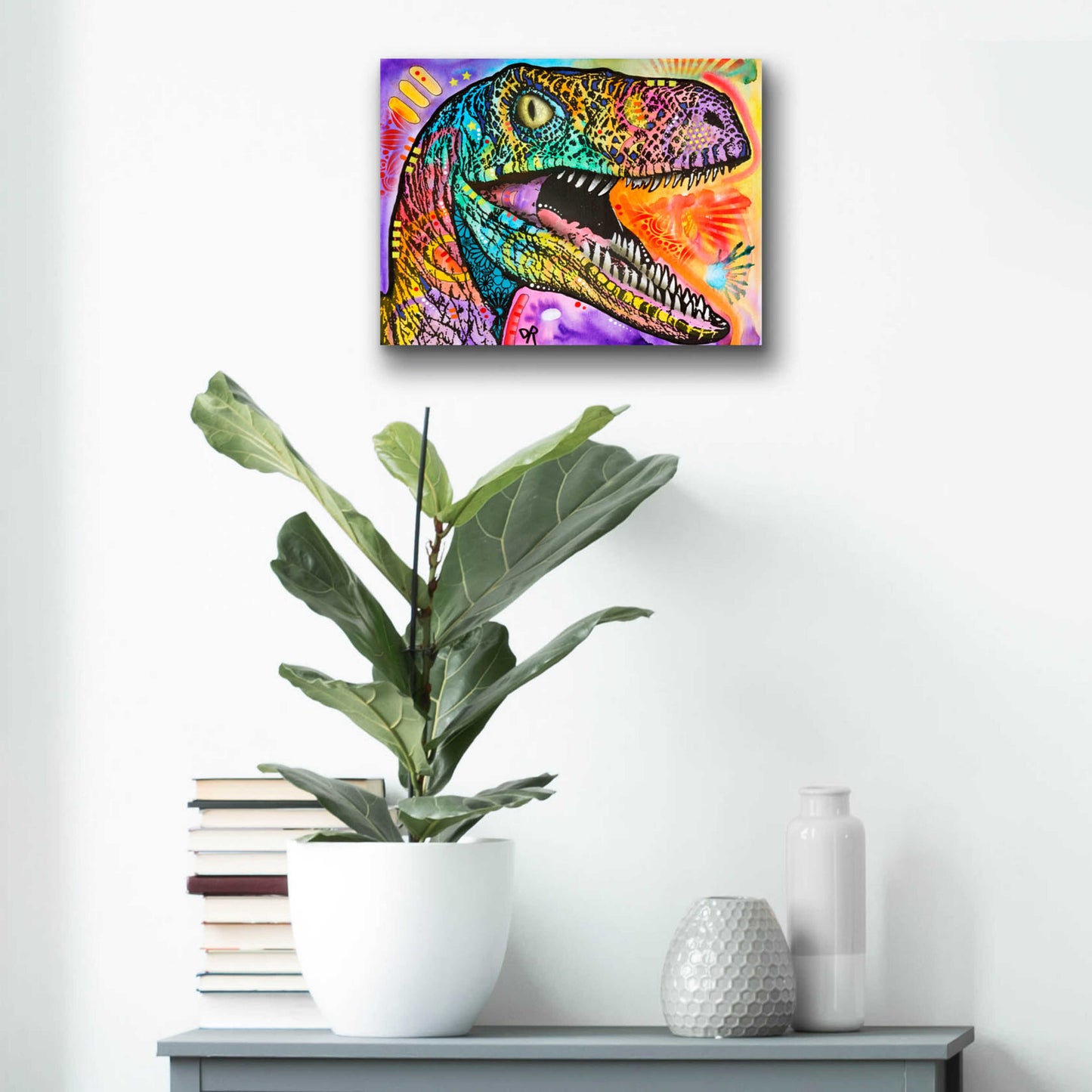 Epic Art 'Raptor' by Dean Russo, Acrylic Glass Wall Art,16x12