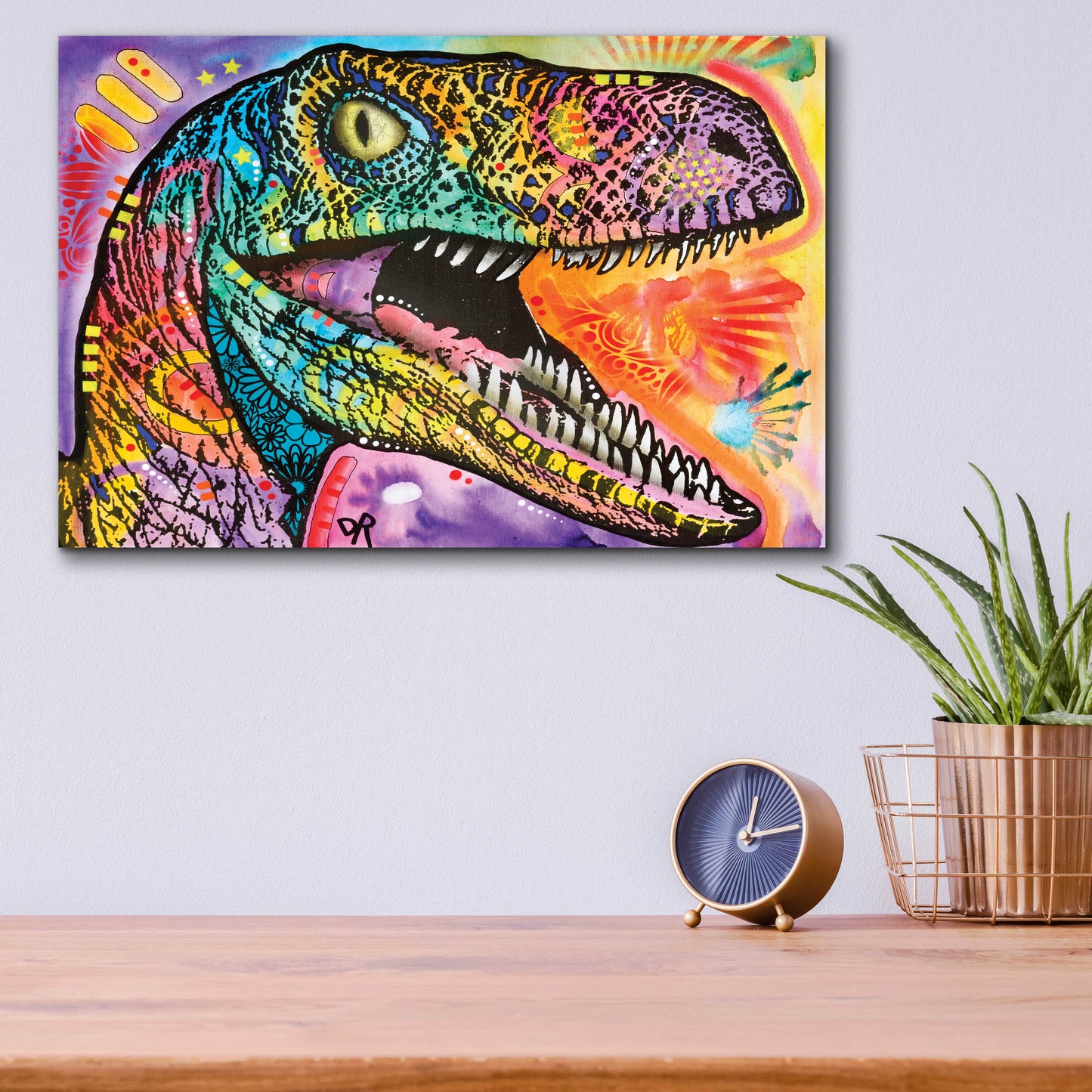 Epic Art 'Raptor' by Dean Russo, Acrylic Glass Wall Art,16x12