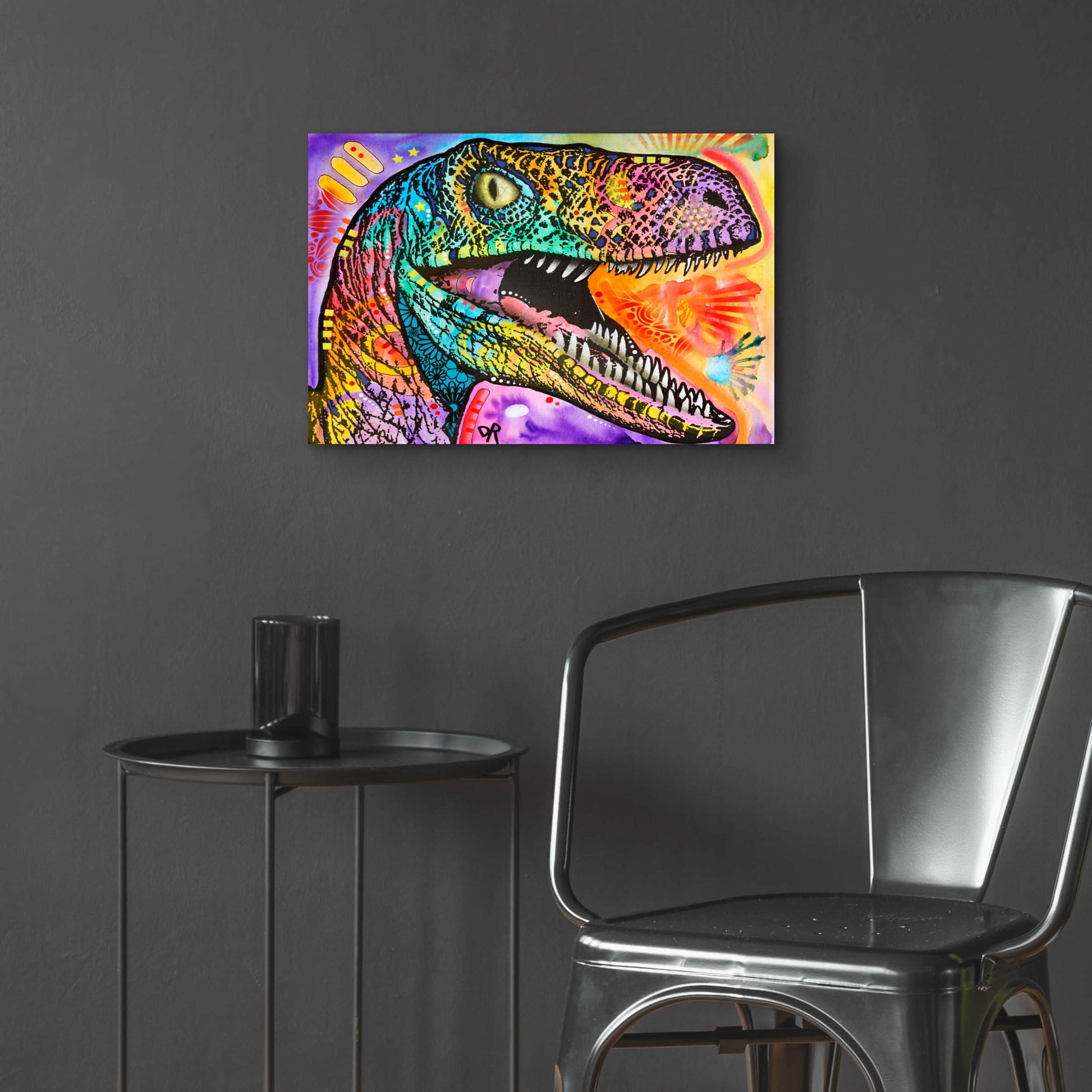 Epic Art 'Raptor' by Dean Russo, Acrylic Glass Wall Art,24x16