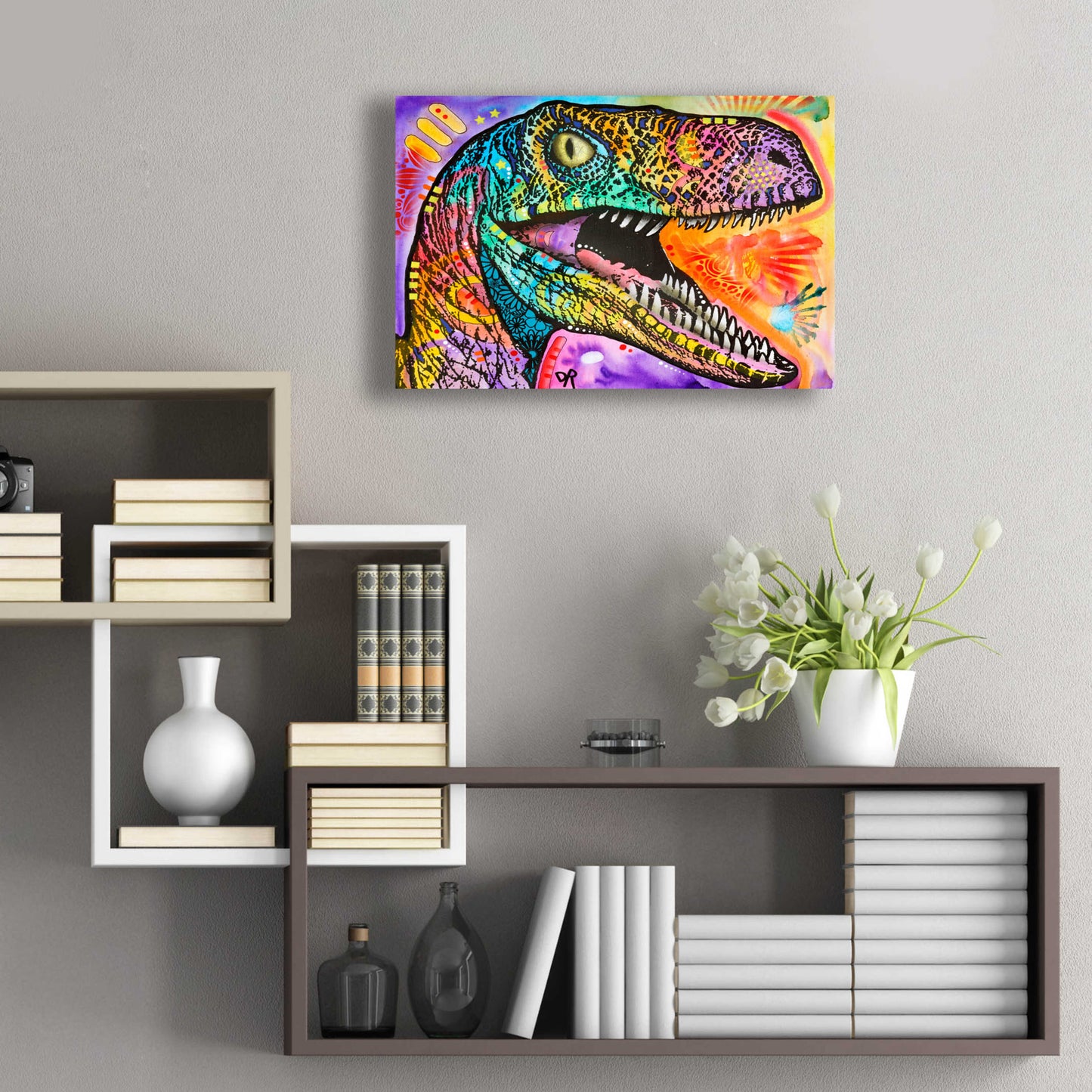 Epic Art 'Raptor' by Dean Russo, Acrylic Glass Wall Art,24x16