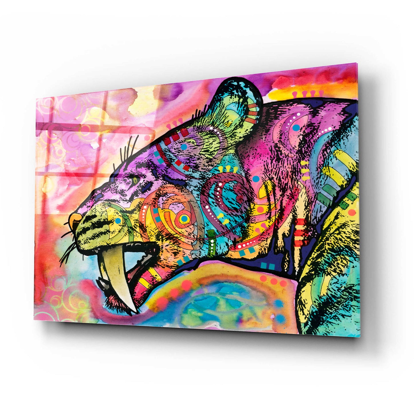 Epic Art 'Saber Tooth' by Dean Russo, Acrylic Glass Wall Art,24x16