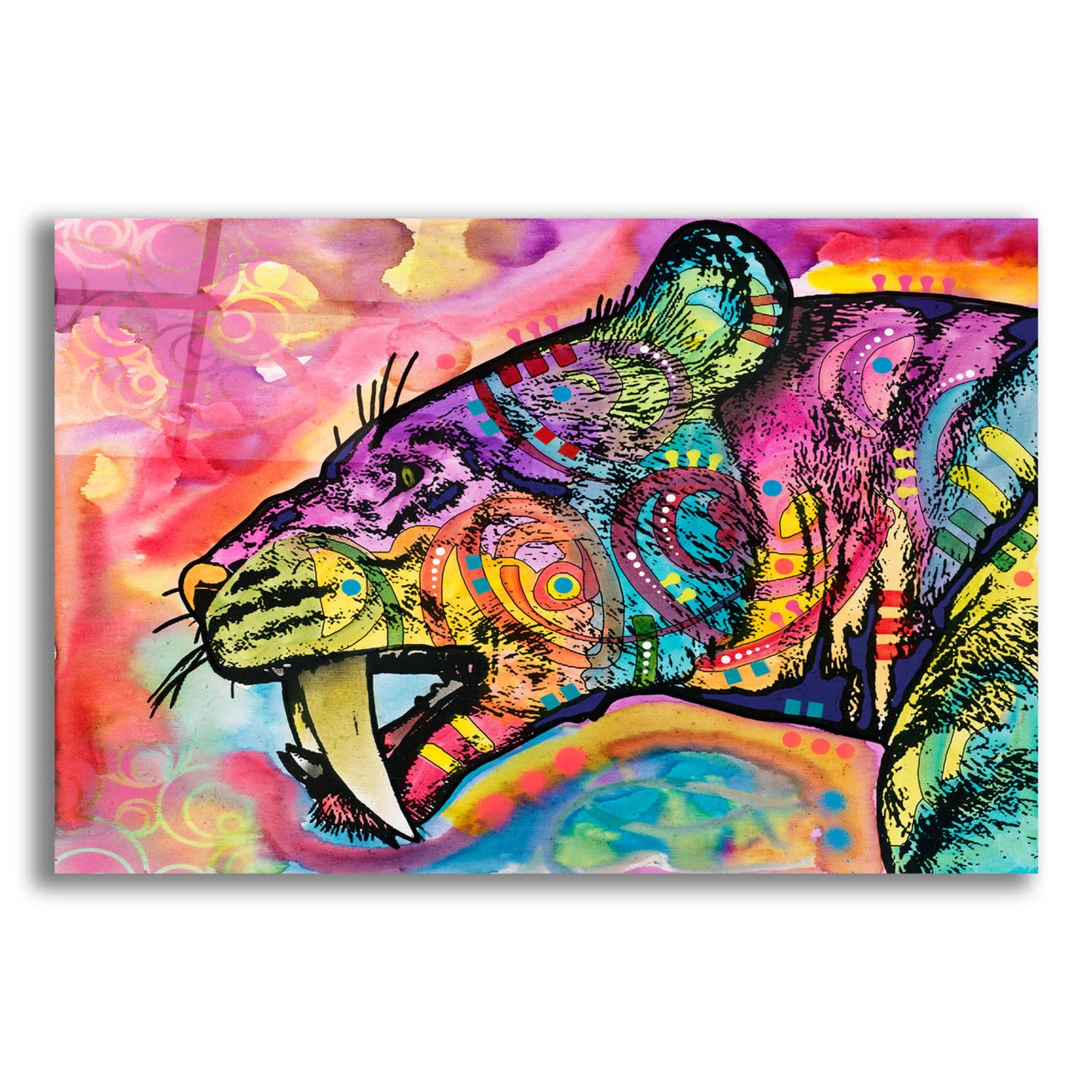 Epic Art 'Saber Tooth' by Dean Russo, Acrylic Glass Wall Art,24x16