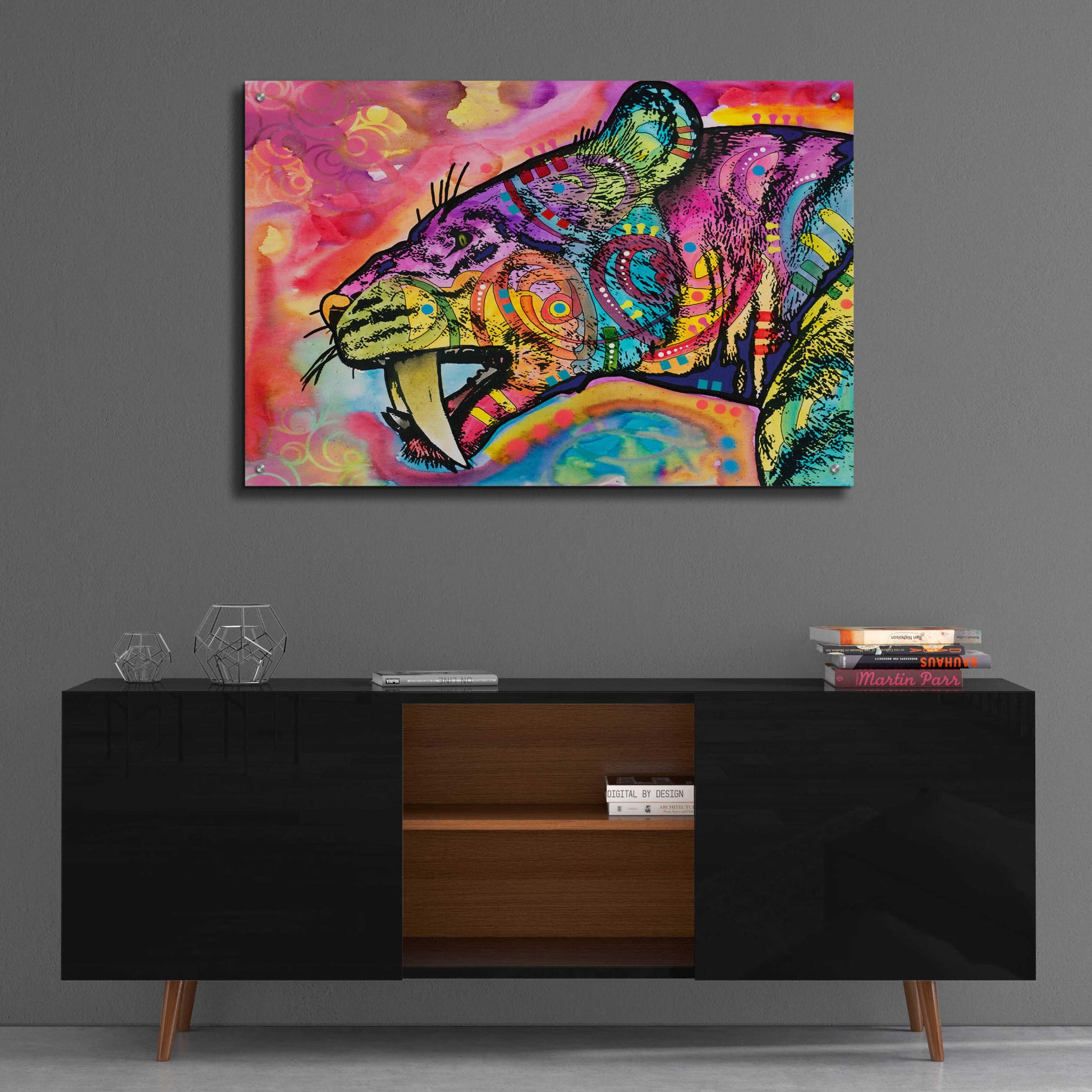 Epic Art 'Saber Tooth' by Dean Russo, Acrylic Glass Wall Art,36x24