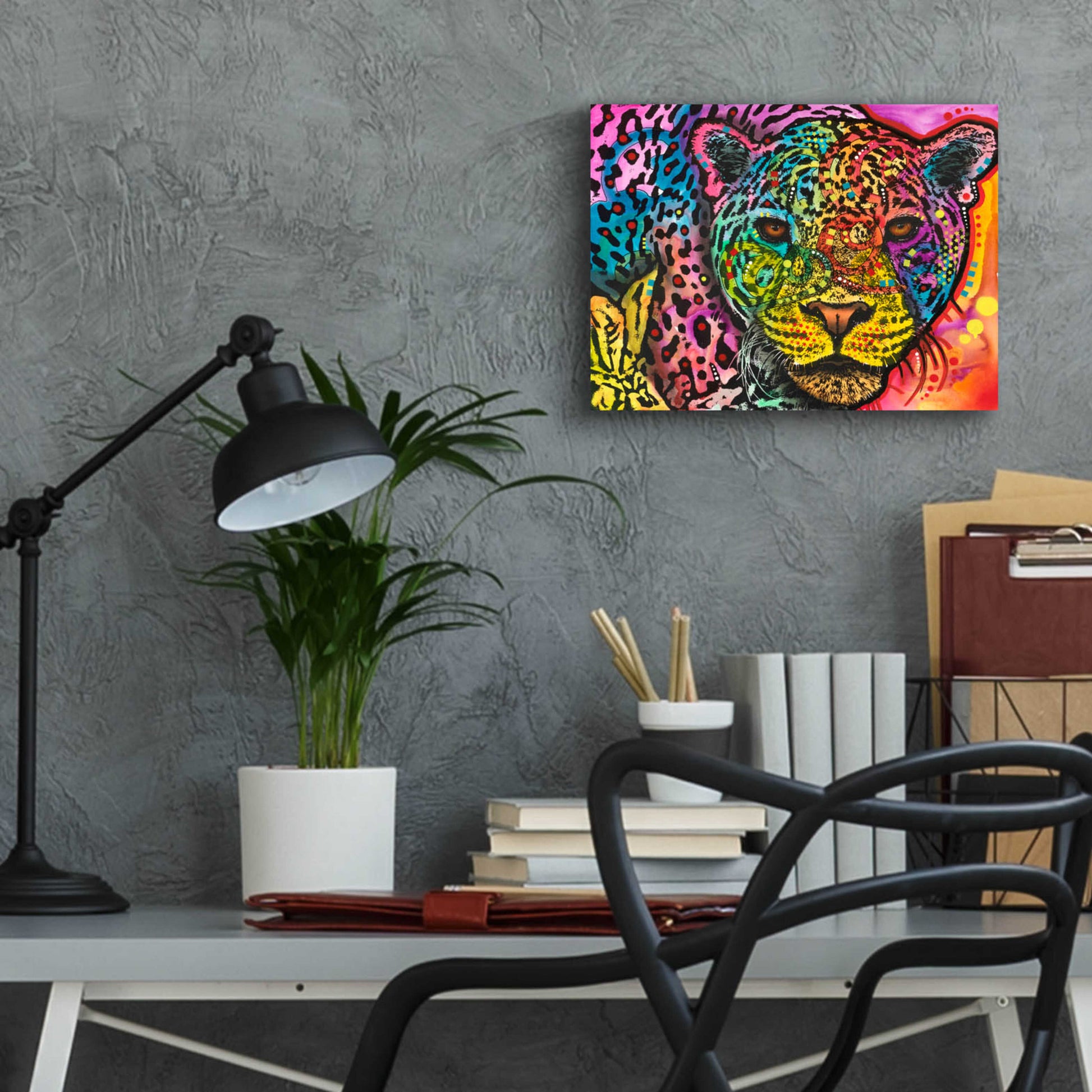 Epic Art 'Leopard Spots' by Dean Russo, Acrylic Glass Wall Art,16x12