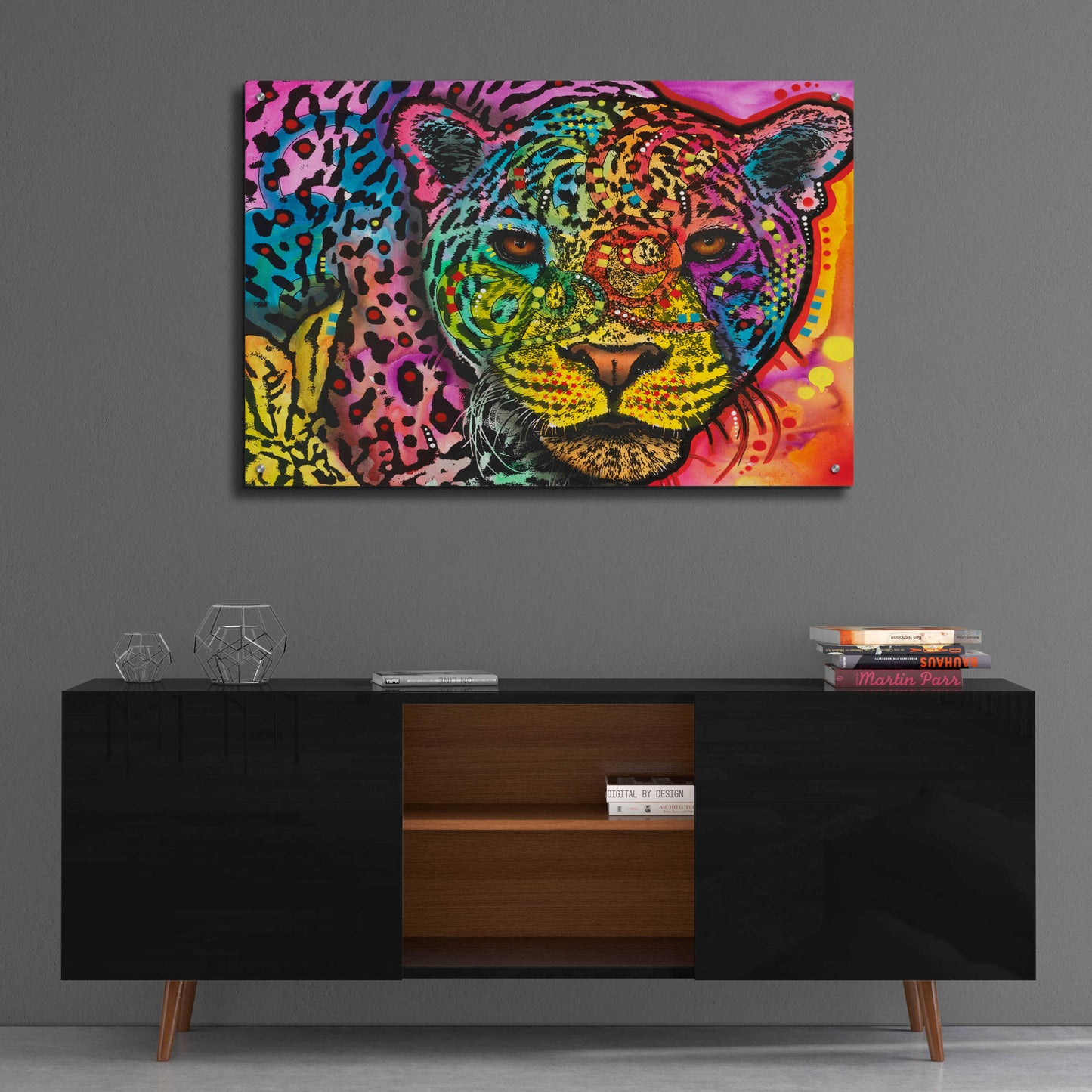 Epic Art 'Leopard Spots' by Dean Russo, Acrylic Glass Wall Art,36x24