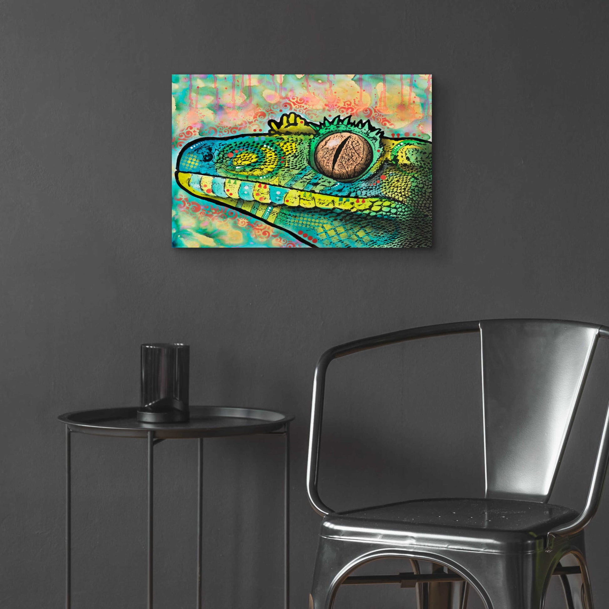 Epic Art 'Gecko' by Dean Russo, Acrylic Glass Wall Art,24x16